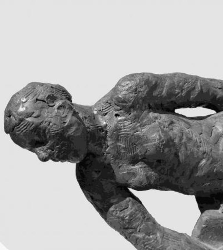 As Things Should Be - zeitgenössische figurative Skulptur aus Bronze und Graphitharz – Sculpture von Manny Woodard