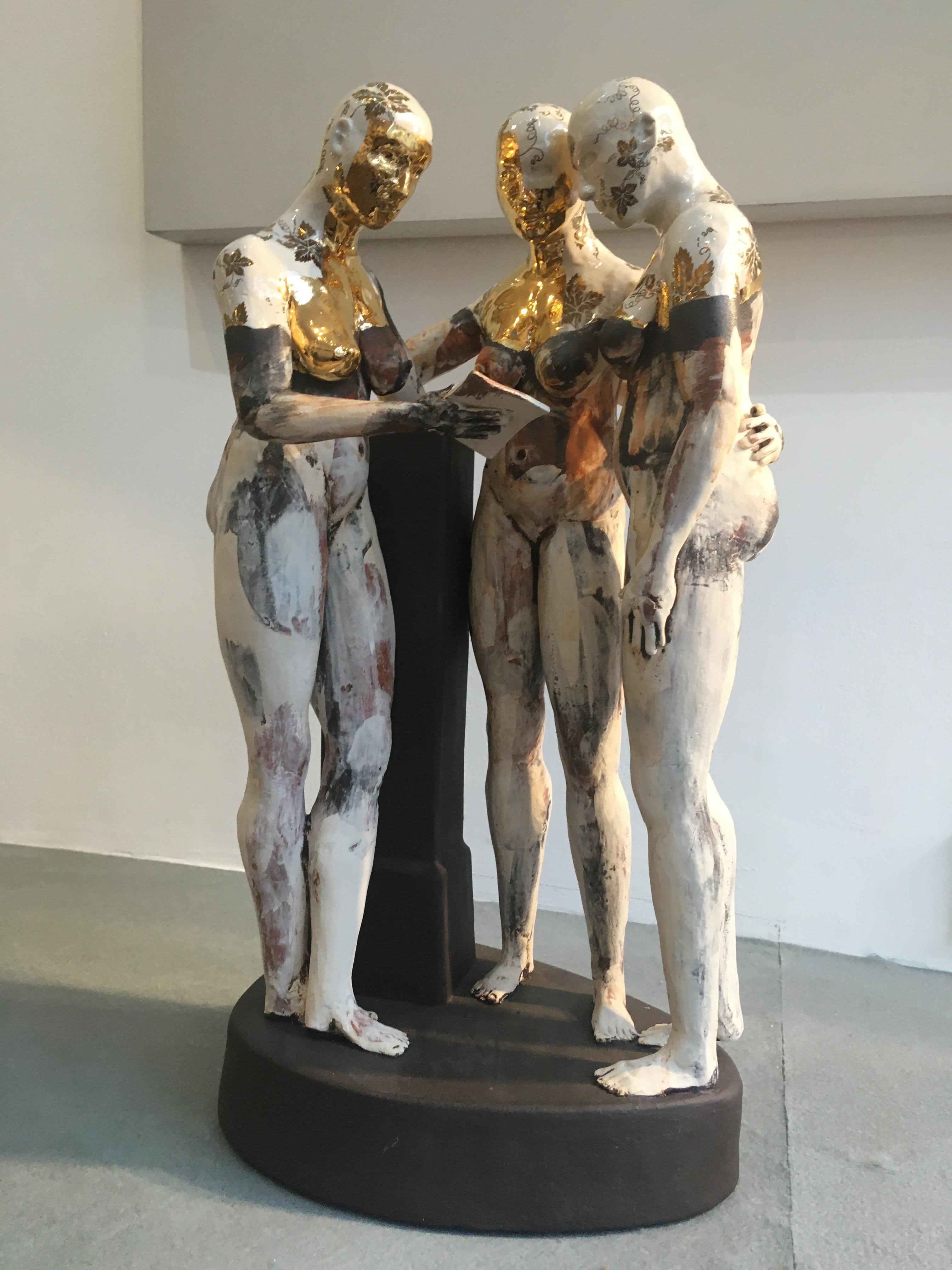 Letter from Antonio Canova - contemporary ceramic sculpture - Sculpture by Pierre Williams