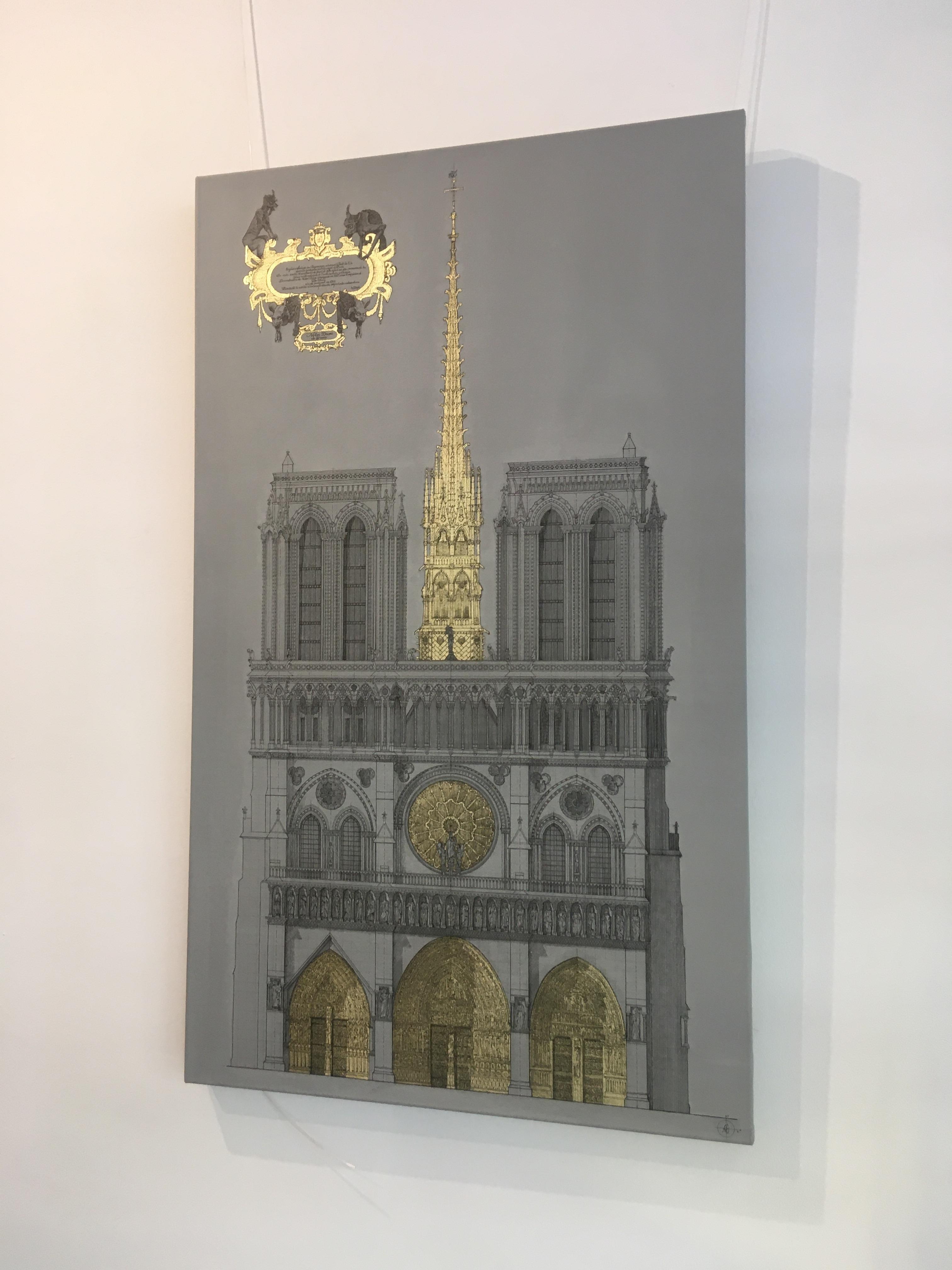 notre dame cathedral drawing