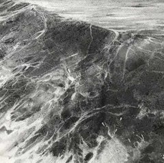 Groyne - Classic / Vintage Seascape: Charcoal on Paper