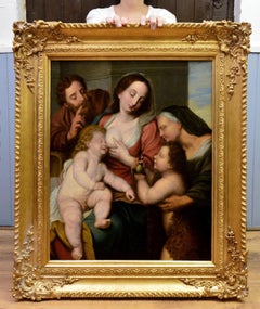 The Holy Family - 17th Century Old Master Oil Painting - Peter Paul Rubens