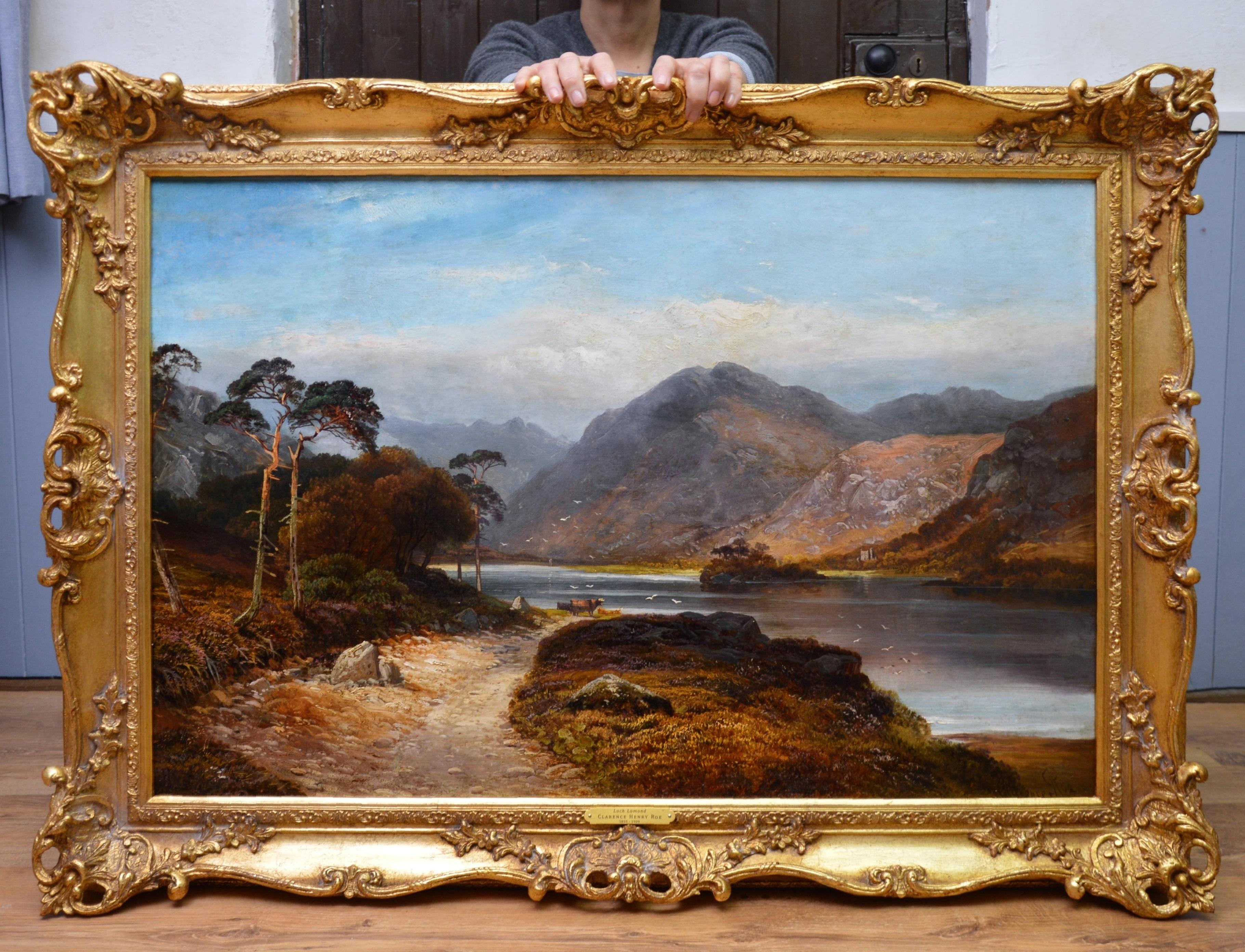 Clarence Henry Roe - Loch Lomond - 19th Century Landscape Oil Painting ...