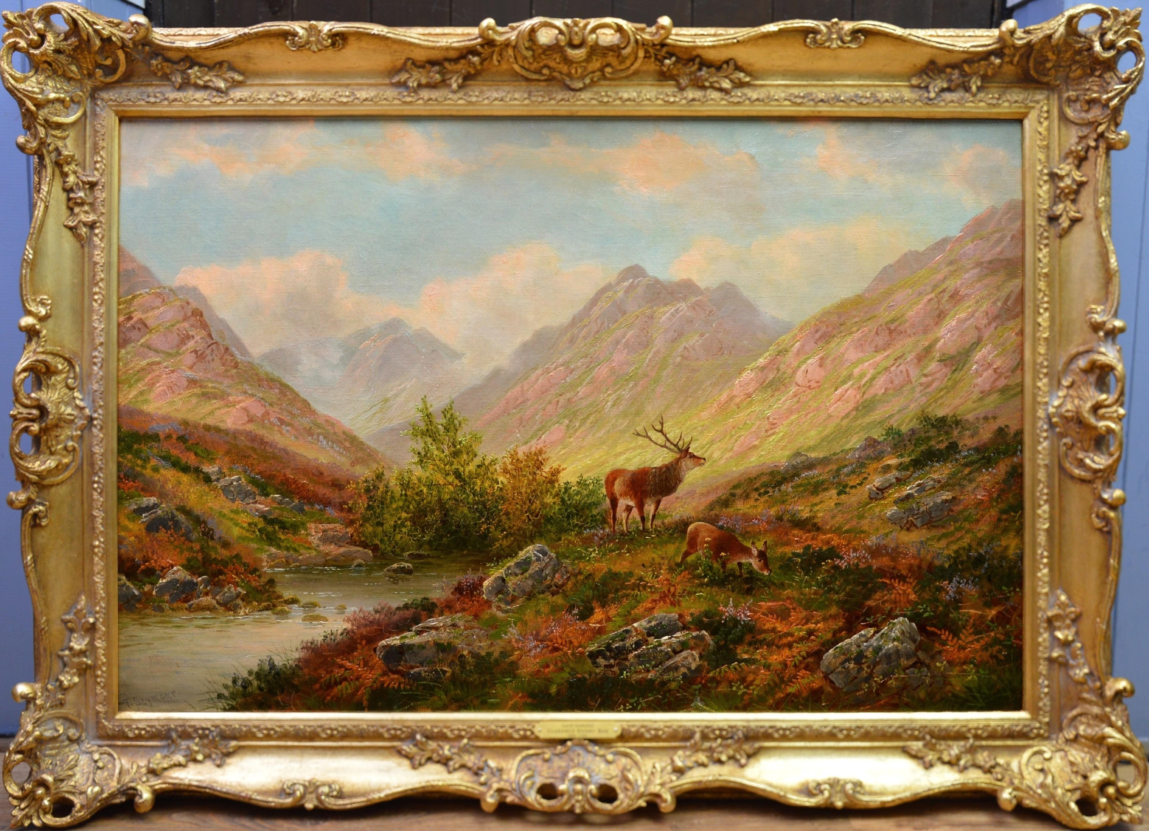 Thomas Seymour Landscape Painting - Glen Sannox, Isle of Arran - 19th Century Scottish Highland Oil Painting