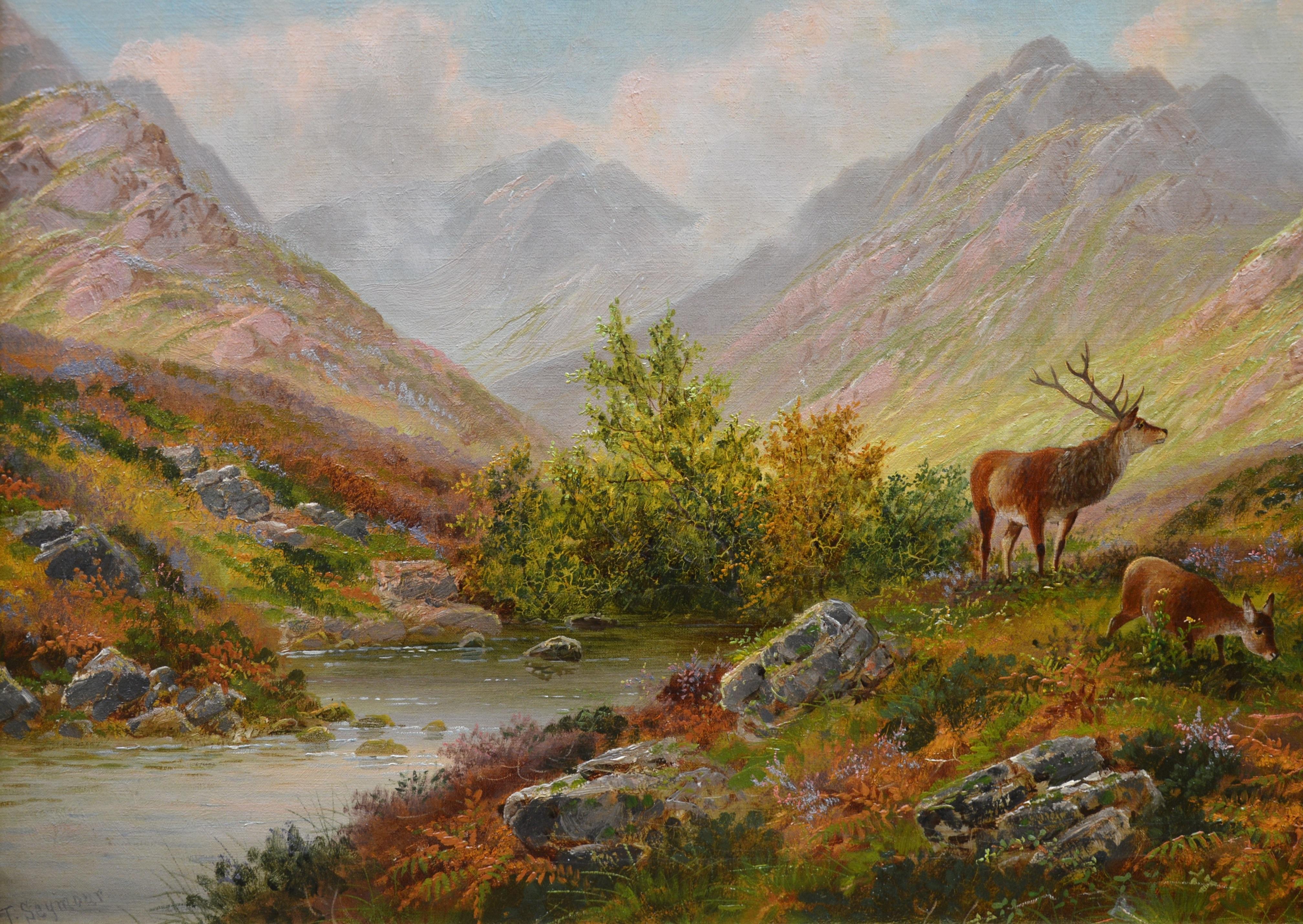 Glen Sannox, Isle of Arran - 19th Century Scottish Highland Oil Painting 1