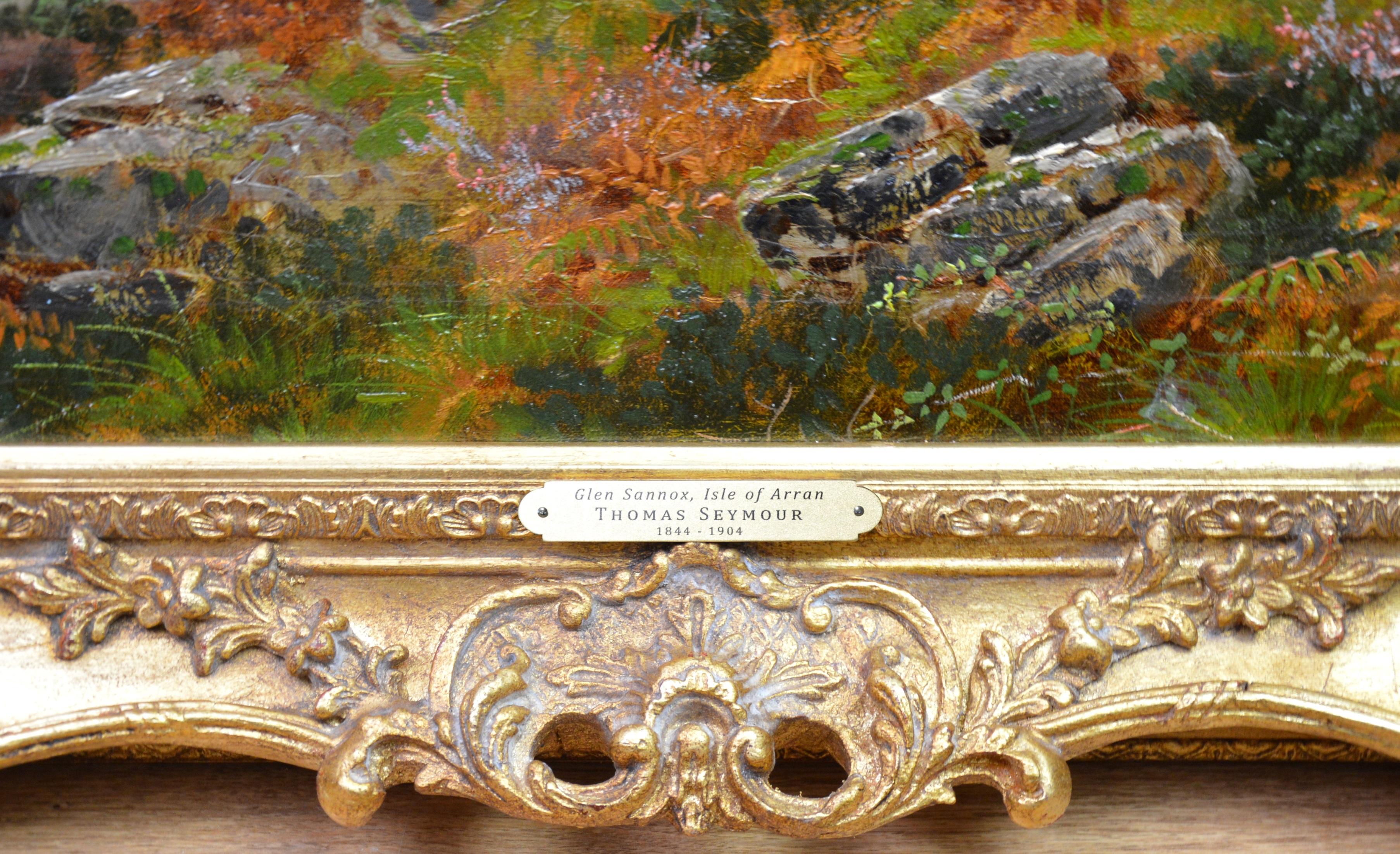 Glen Sannox, Isle of Arran - 19th Century Scottish Highland Oil Painting 4