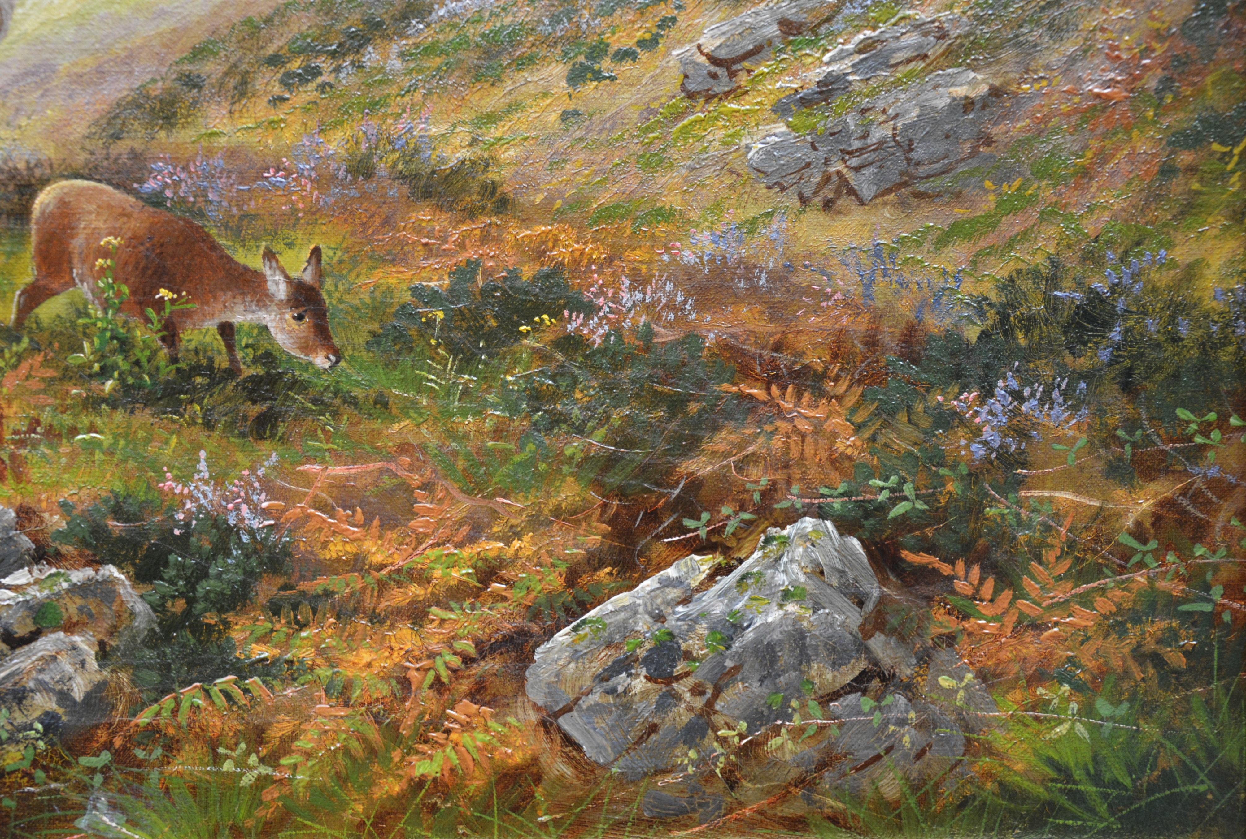 Glen Sannox, Isle of Arran - 19th Century Scottish Highland Oil Painting - Brown Landscape Painting by Thomas Seymour