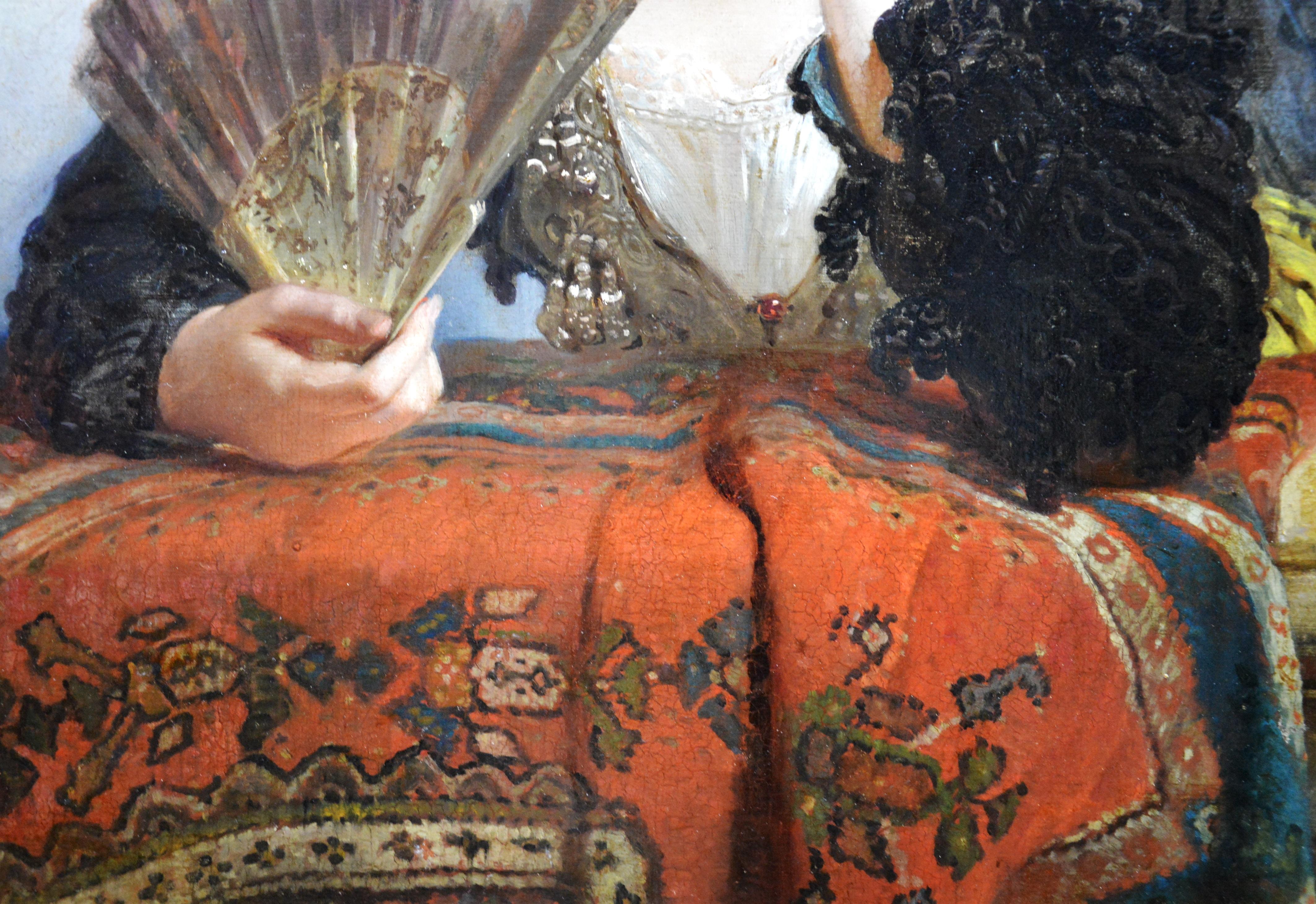 A Spanish Beauty - 19th Century French Portrait Oil Painting of Girl 2