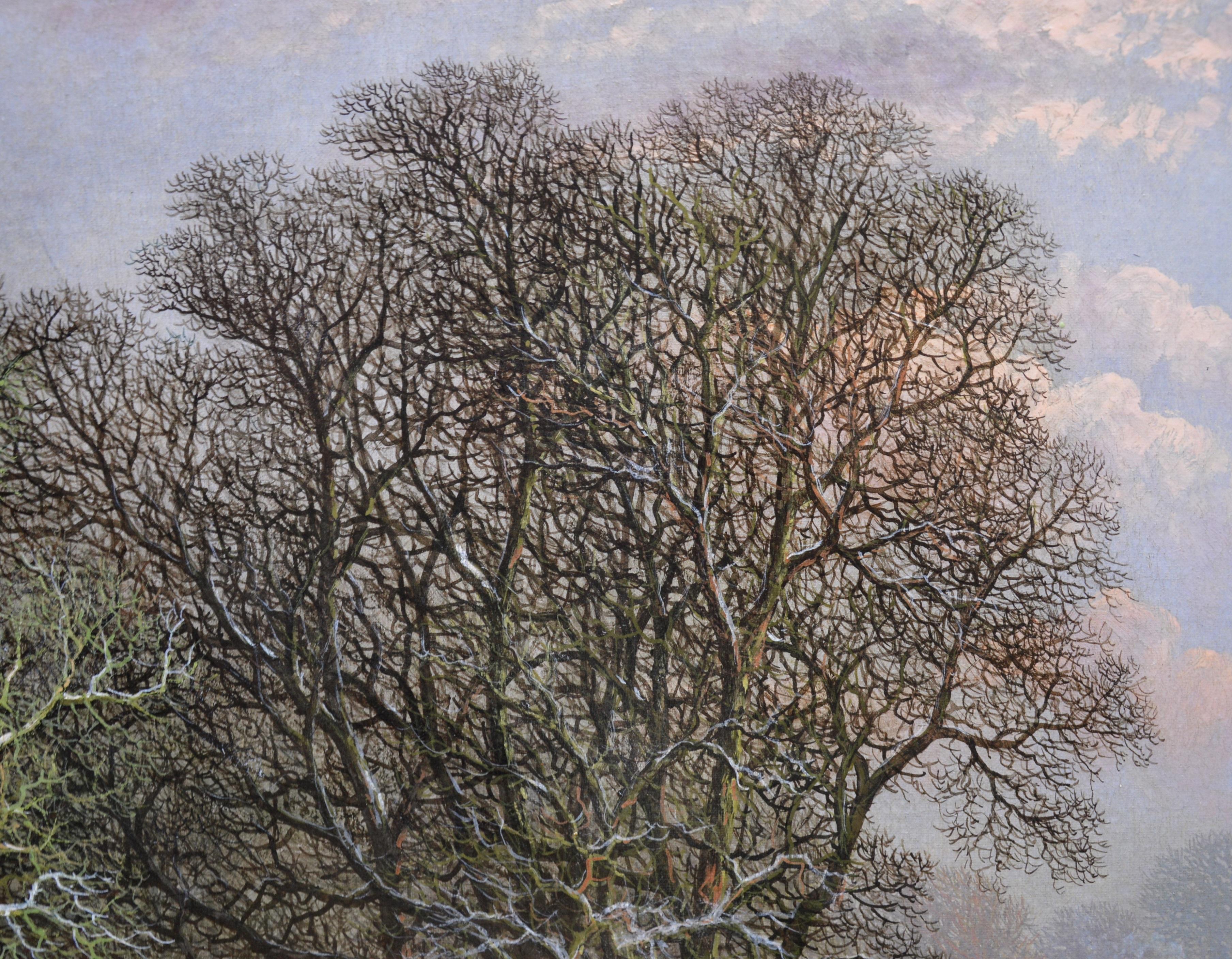 Ringwood, Hampshire - 19th Century Winter Landscape Oil Painting 1879 2