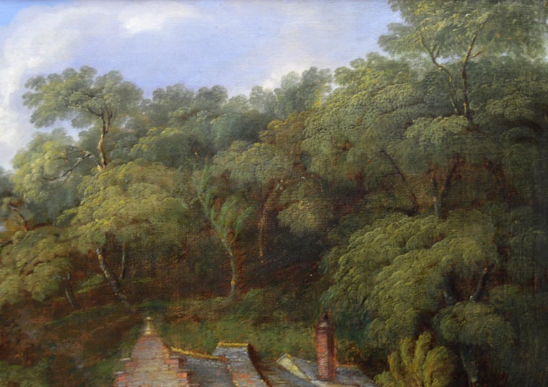 James Leakey - Berry Pomeroy Mill - 19th Century English Landscape Oil ...