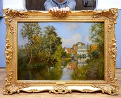 Flatford Mill - 19th Century Landscape Oil Painting of Constable Country