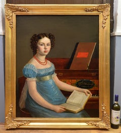 Emma Gisborne Clementi - Georgian Girl at the Piano - Wife of Muzio Clementi