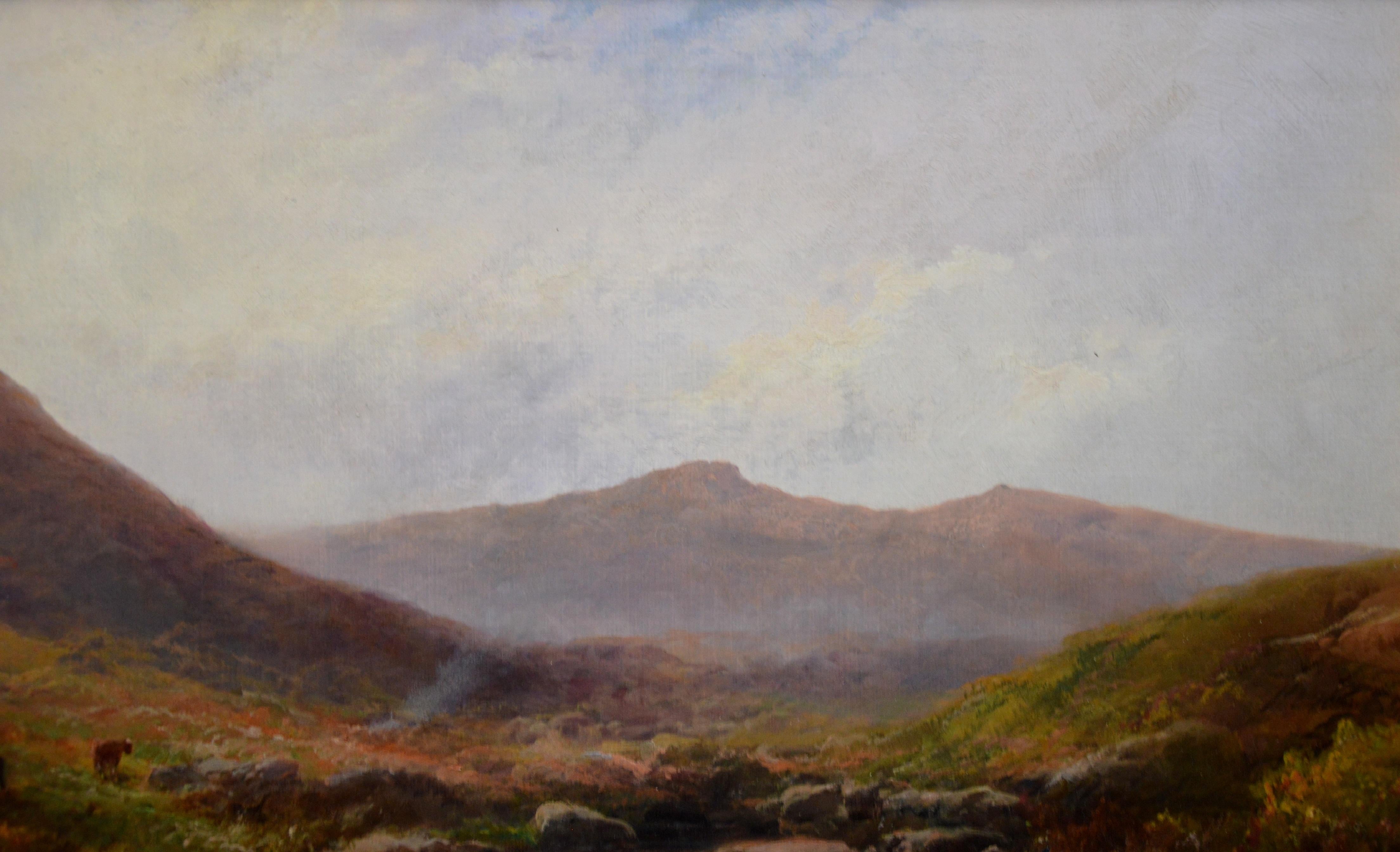 On the Tavy - 19th Century Landscape Oil Painting of Dartmoor Sherlock Holmes 3