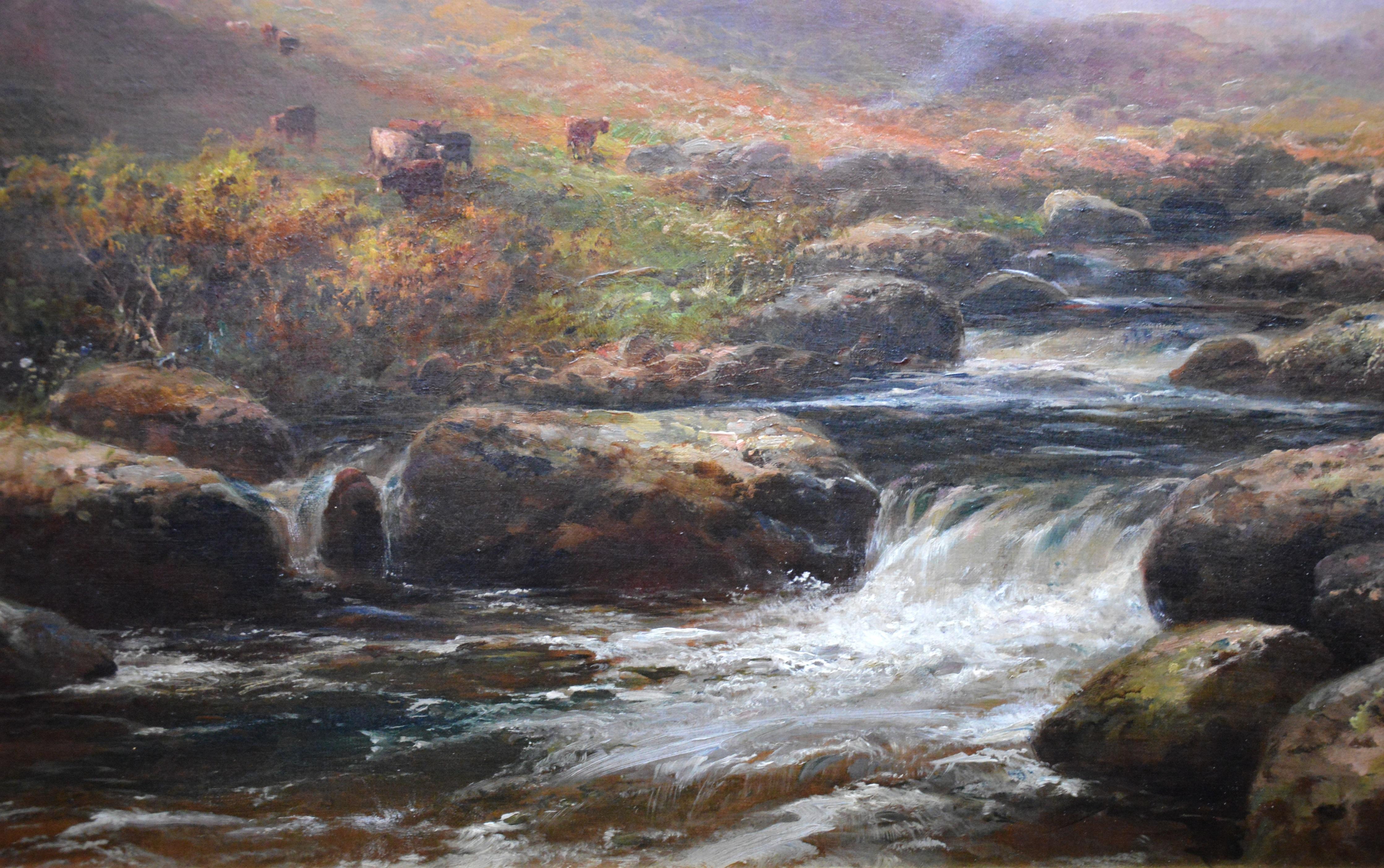 On the Tavy - 19th Century Landscape Oil Painting of Dartmoor Sherlock Holmes 2