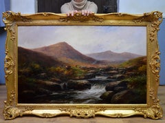 On the Tavy - 19th Century Landscape Oil Painting of Dartmoor Sherlock Holmes