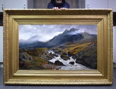 Ffestiniog, North Wales - Large 19th Century Landscape Oil Painting