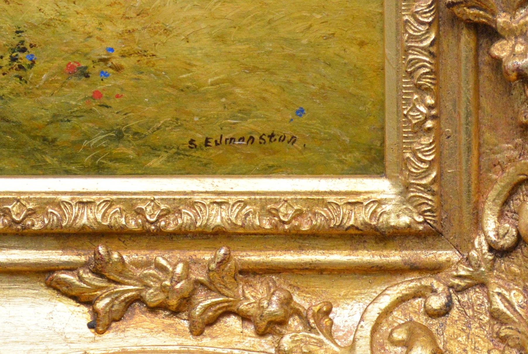 La moisson - peinture à l'huile paysage d'été du 19ème siècle 4