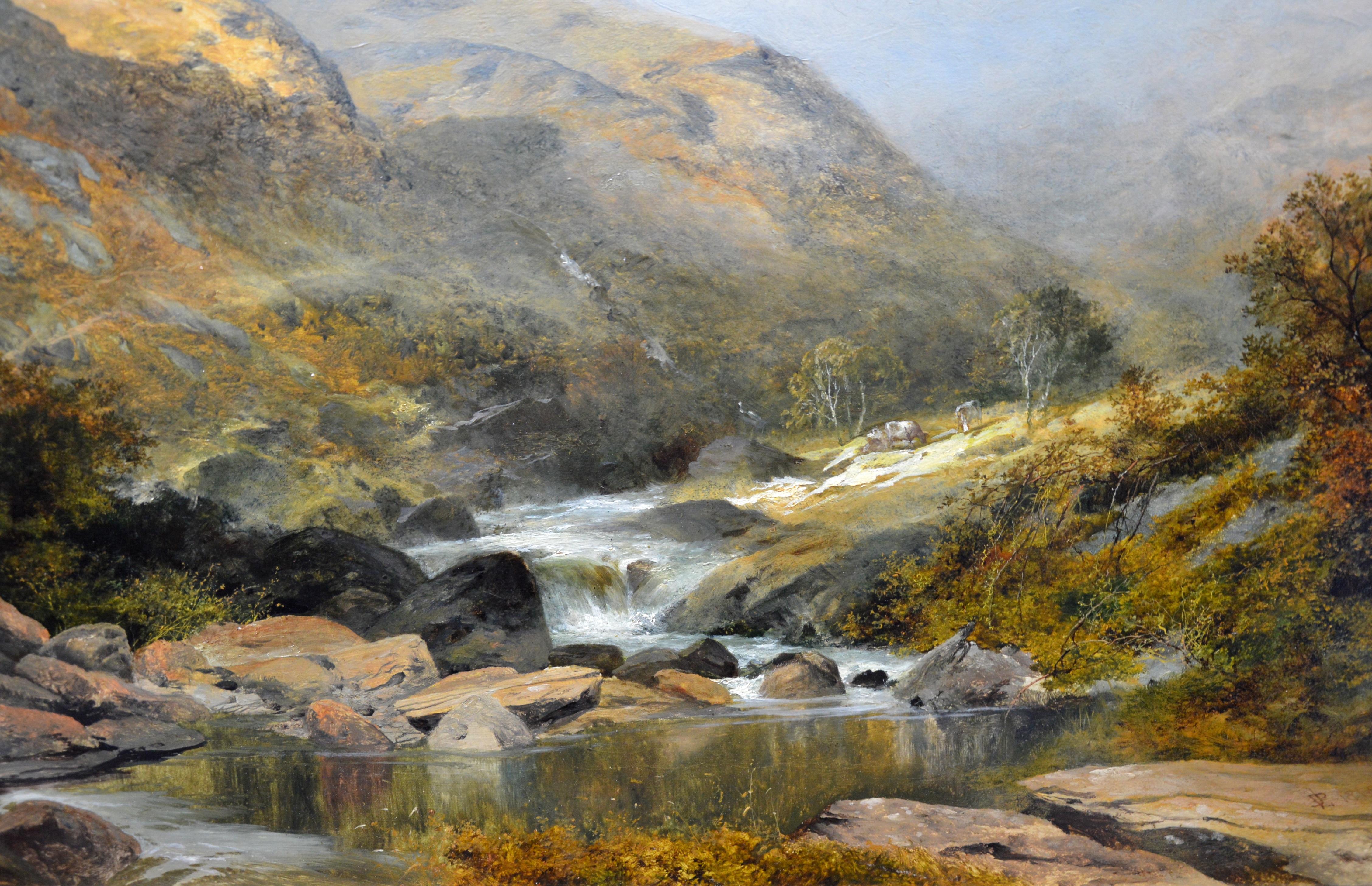 Moel Siabod - Very Large 19th Century Welsh Landscape Exhibition Oil Painting 1