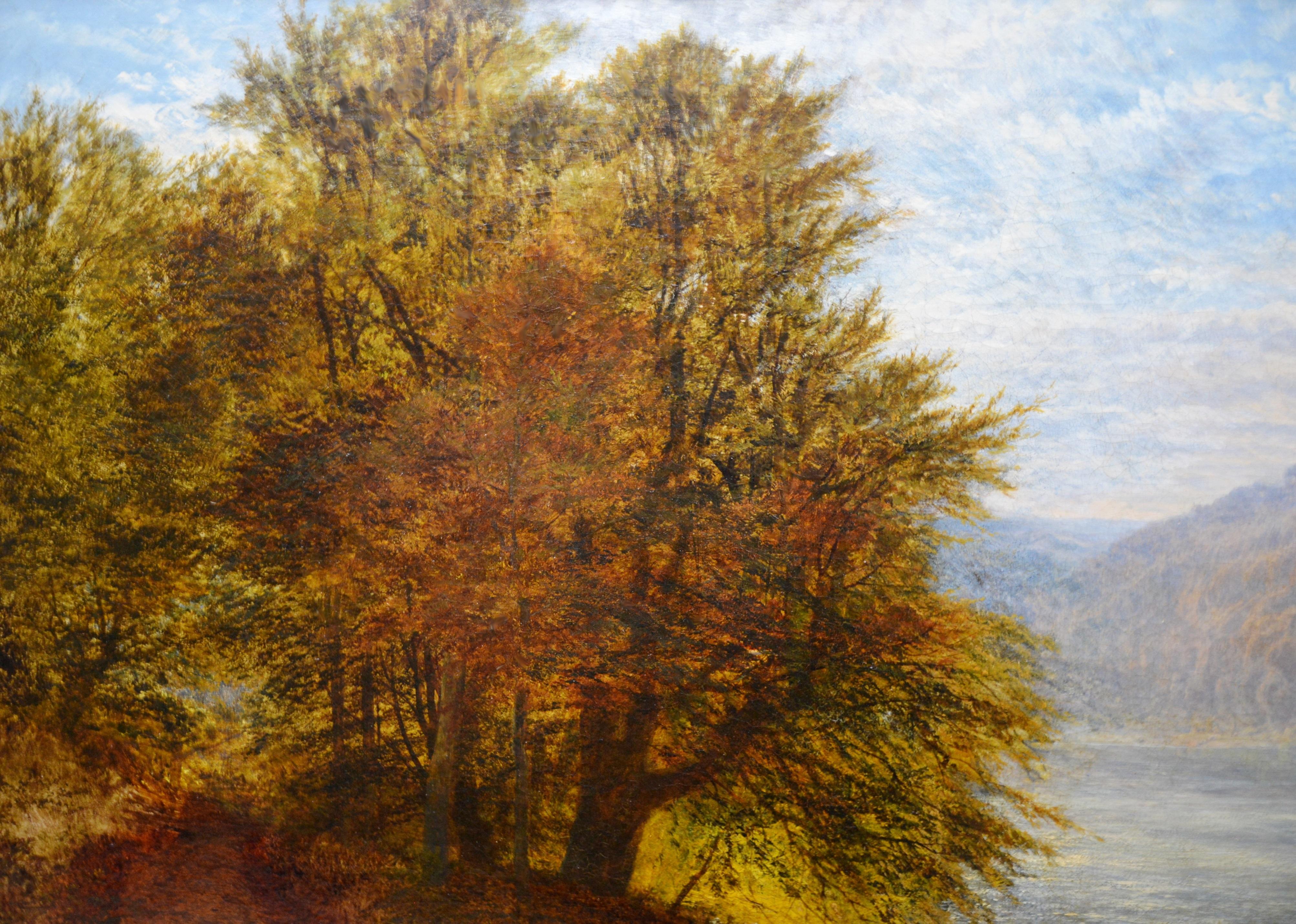 Sunshine Showers - 19th Century Royal Academy Landscape Oil Painting  3