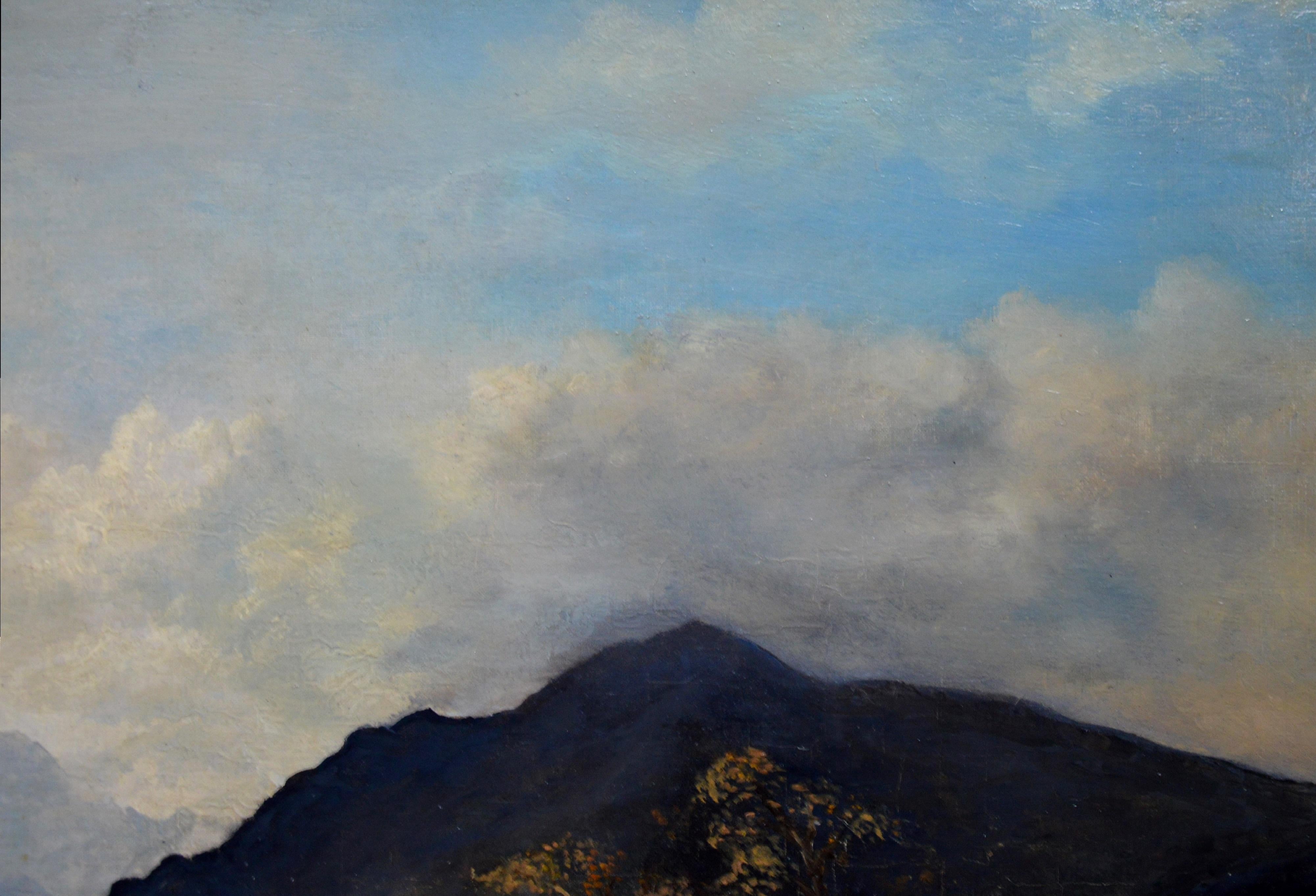 Snowdon, North Wales - Very Large 19th Century Oil Painting - Mount Snowdon 2