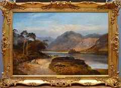 Loch Lomond - 19th Century Landscape Oil Painting of the Scottish Highlands