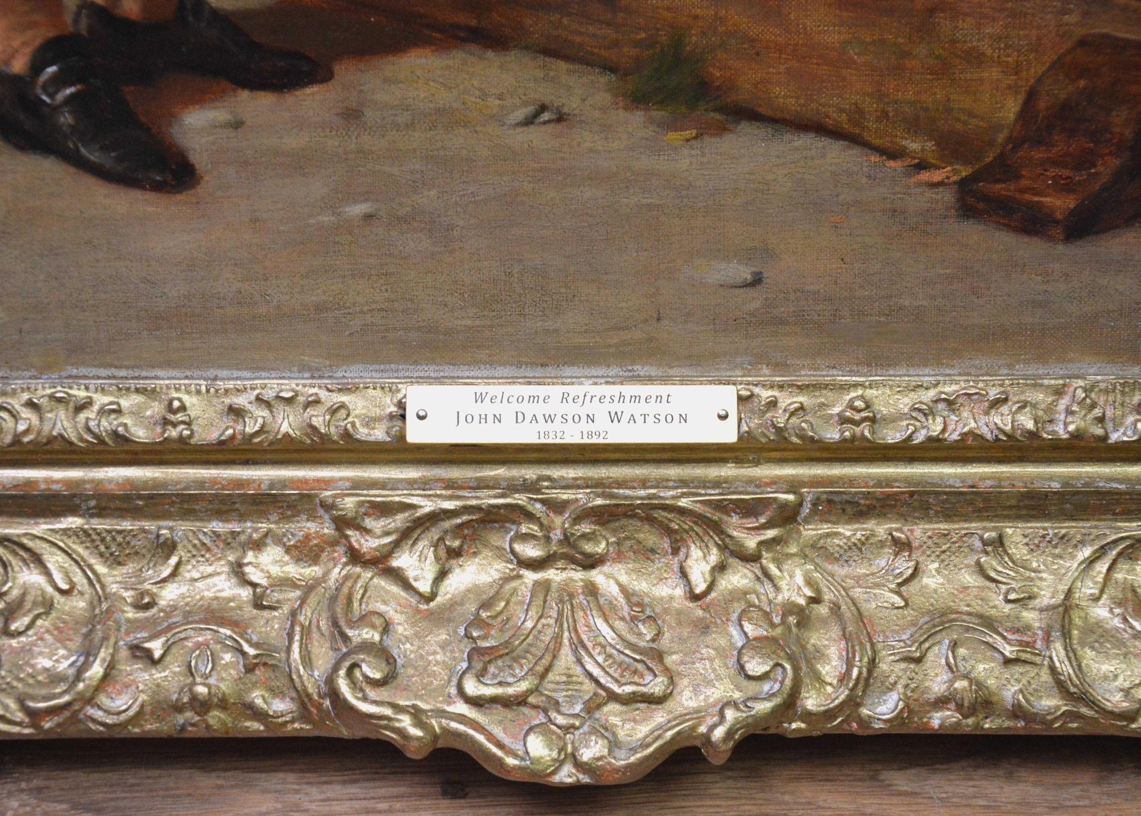 Welcome Refreshment - 19th Century Oil Painting of Georgian Gentleman in Stocks 6