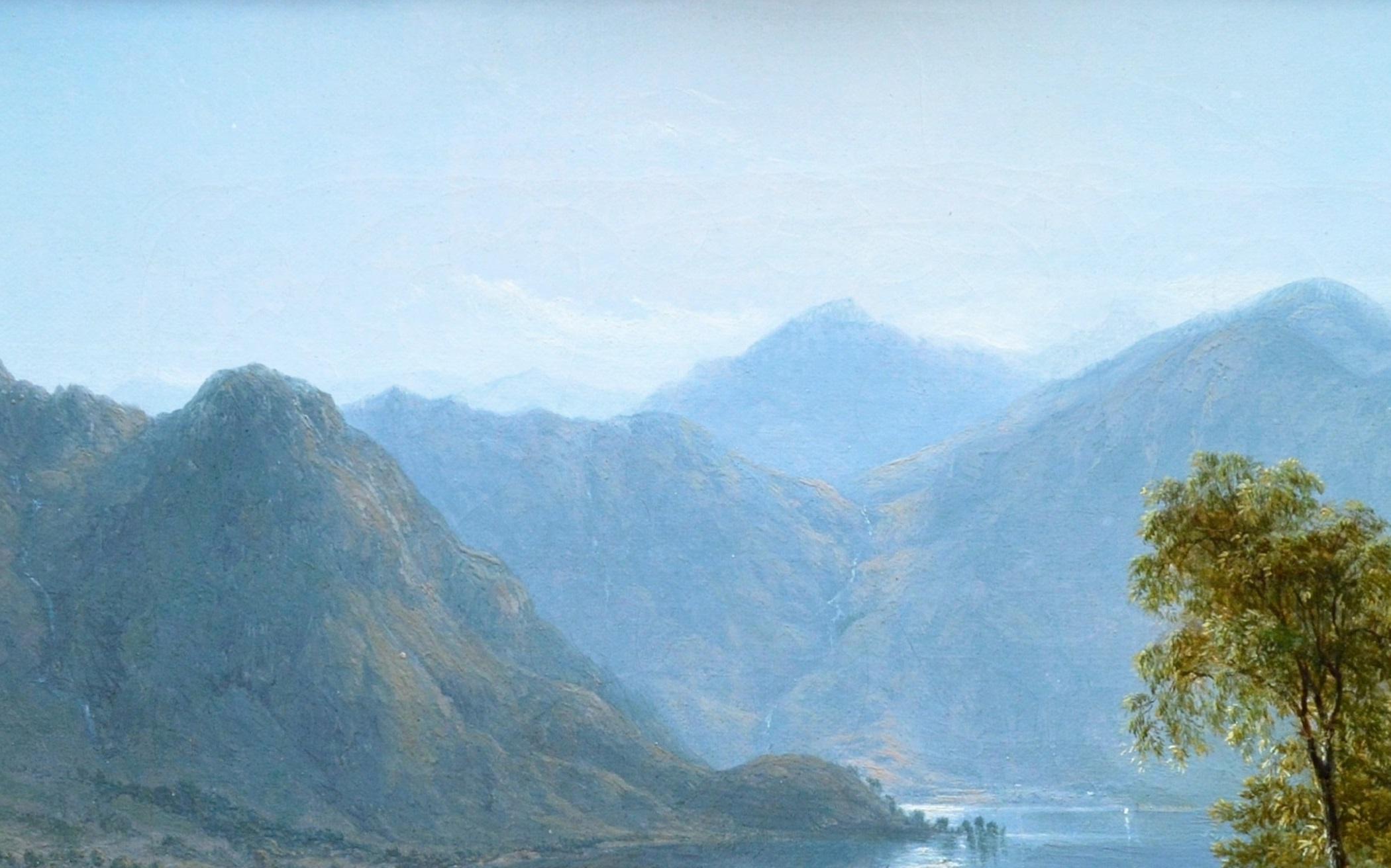 Paire de belles peintures à l'huile de paysage écossais du 19ème siècle 3