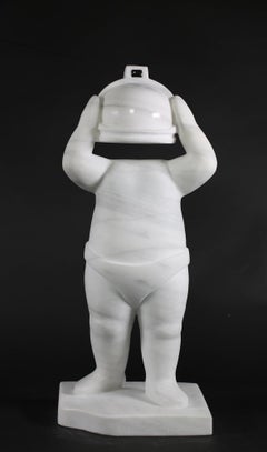 Figurative Marble Sculpture Mario Romero New Age Explorers: Without neck