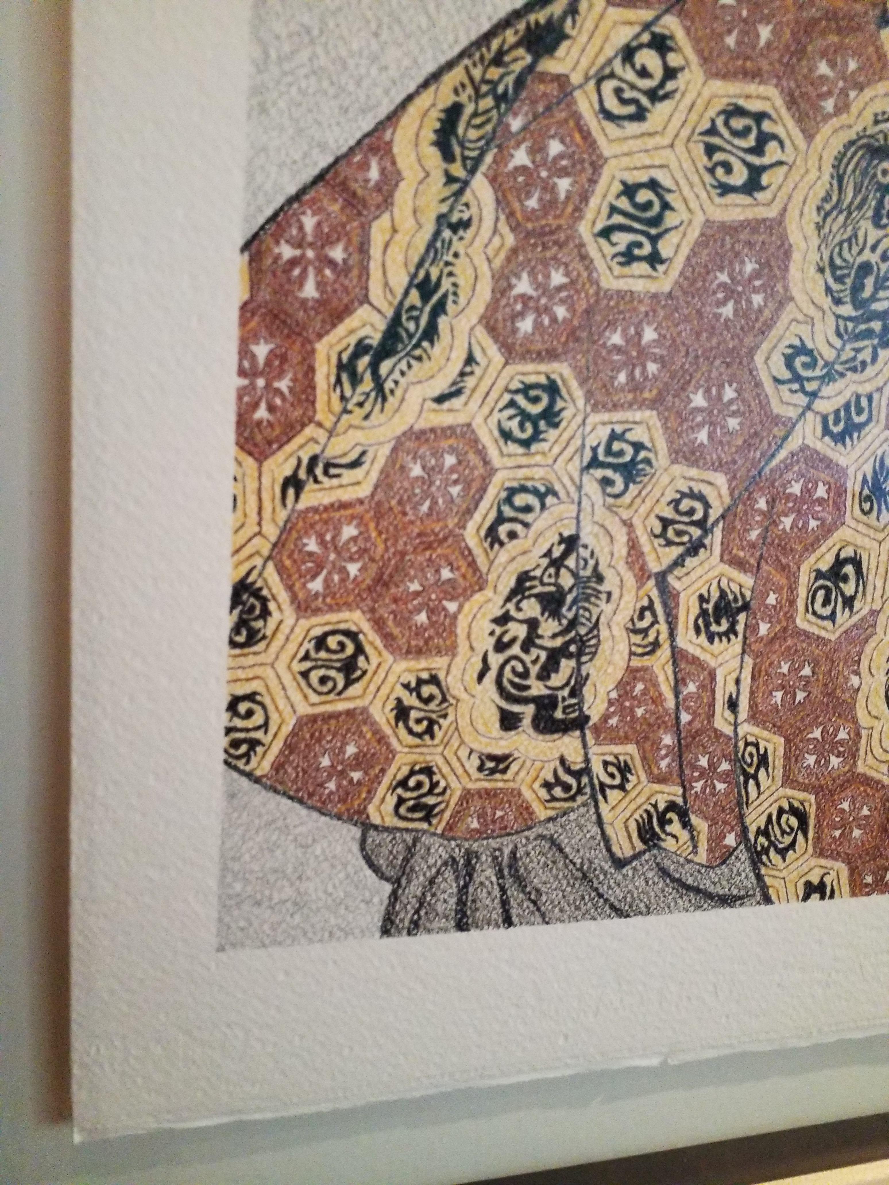 Arte japonés Ukiyo-e Pintura figurativa, Miyahito de la Ôgiya, Período Edo en venta 6