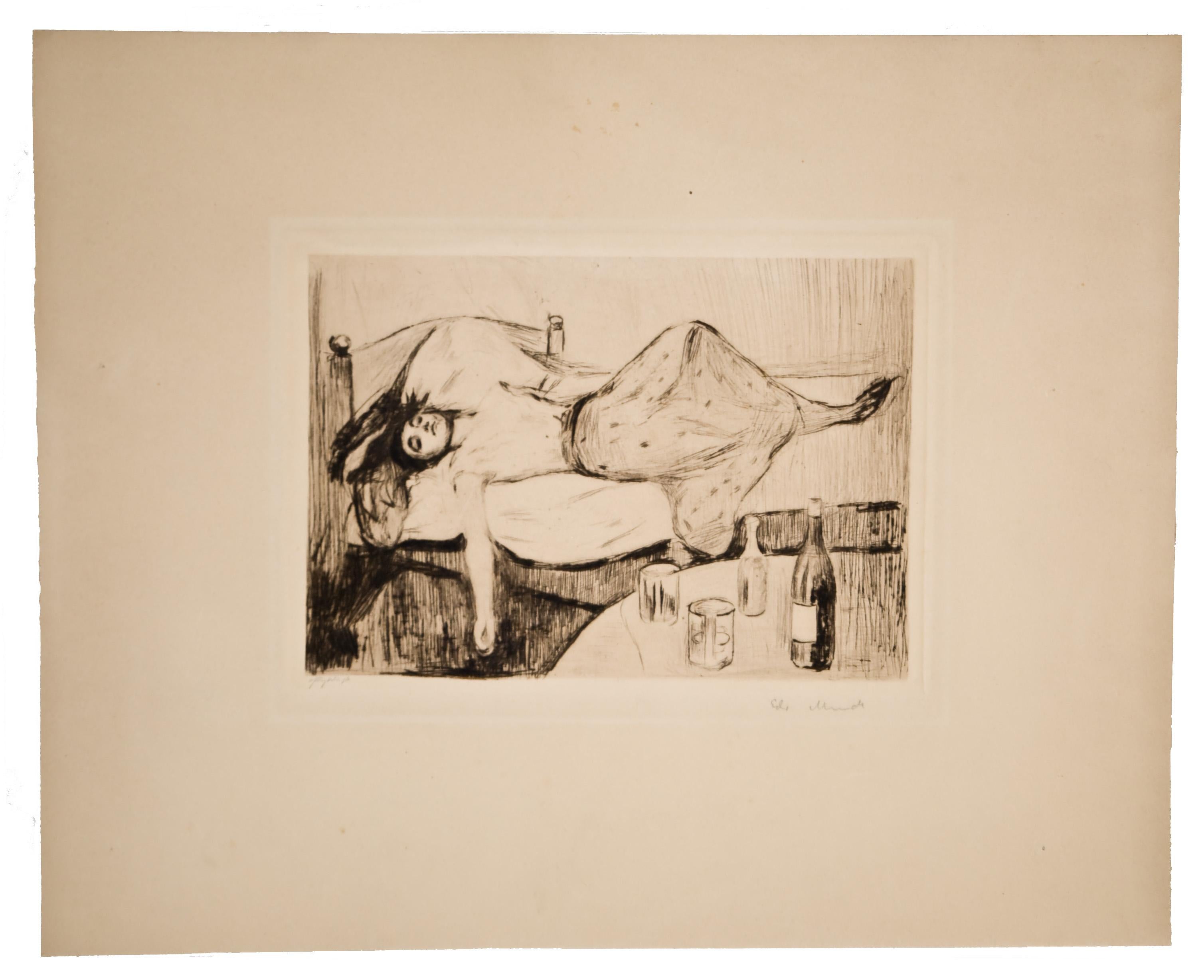 Edvard Munch Figurative Print - Dagen Derpå (The Day After)