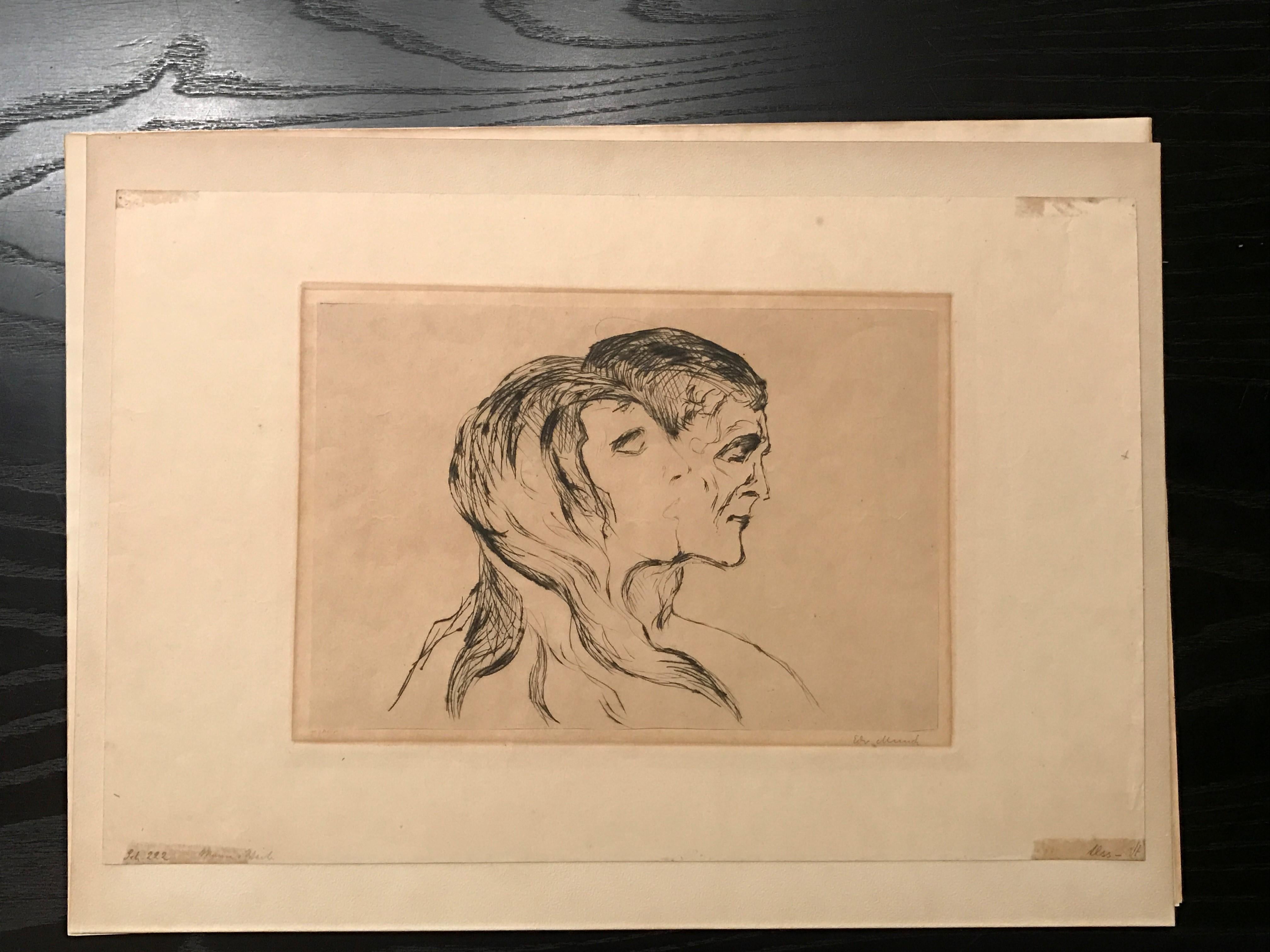 Edvard Munch Hode ved hode (Head by Head) 1