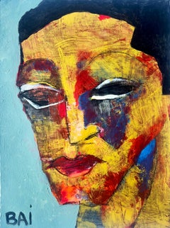 Ornette del artista afroamericano Bai, colorida obra sobre papel