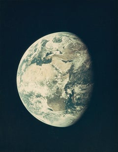 Earth Earth, Apollo 10 Mondmission, Vintage-Farbe-Fotografie der NASA