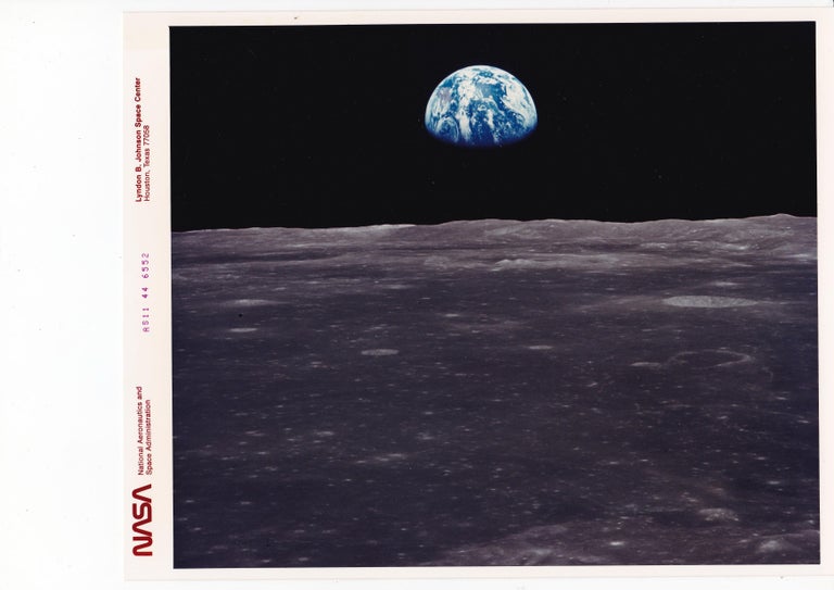 Unknown - Earth Rise by Neil Armstrong, Apollo 11 Moon Mission, Red ...