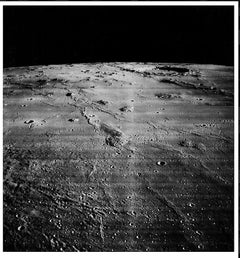 Lunar Orbiter II, Apollo Mission NASA Vintage Photograph of Moon Surface