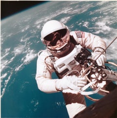 Gemini 4, NASA Astronaut Ed White in Space above Hawaii by James McDivitt