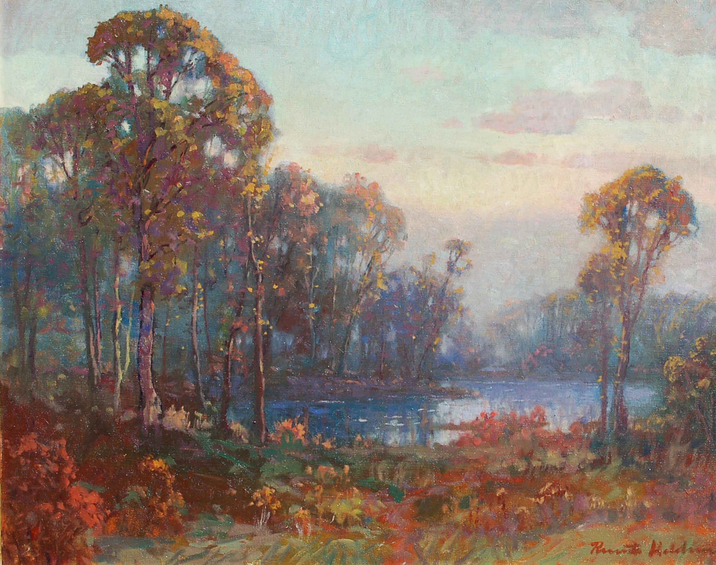 Knute Heldner Landscape Painting - Northern Minnesota Twilight