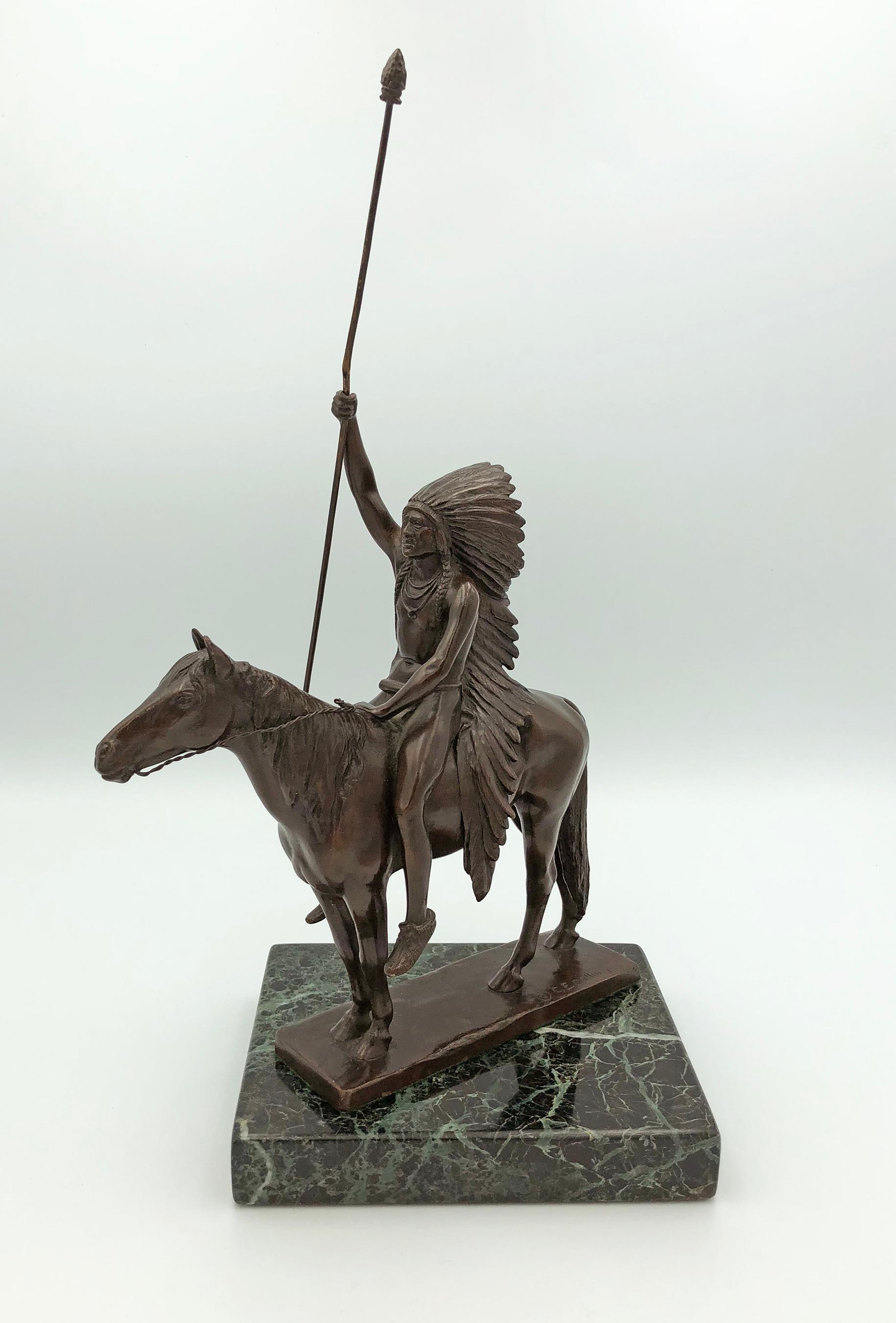 Cyrus Dallin Figurative Sculpture - Signal of Peace
