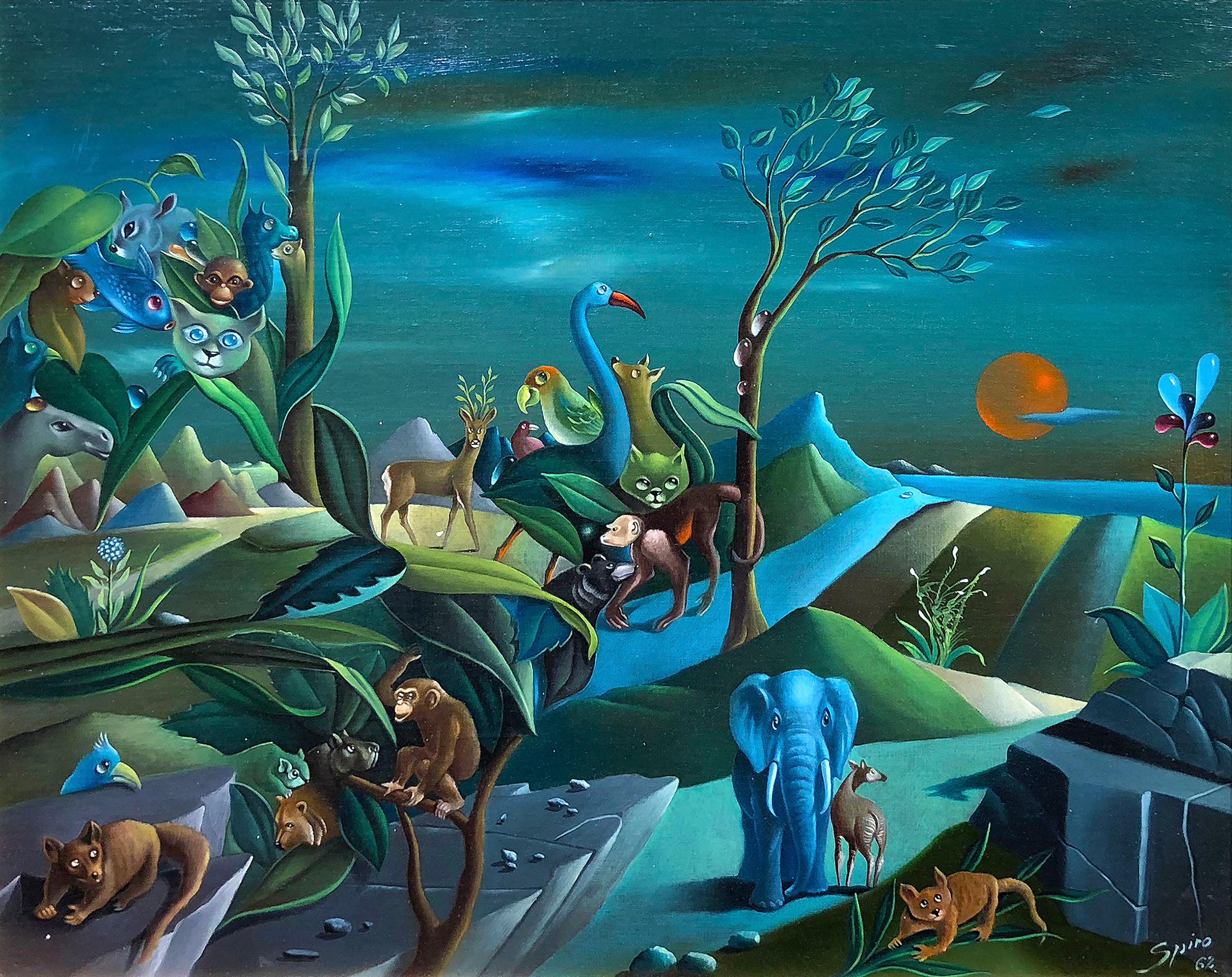 Jungle Fantasy - Painting by Georges Spiro