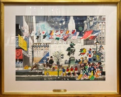 Four Men on Unicycles (Army Plaza at 5th Ave., New York City)