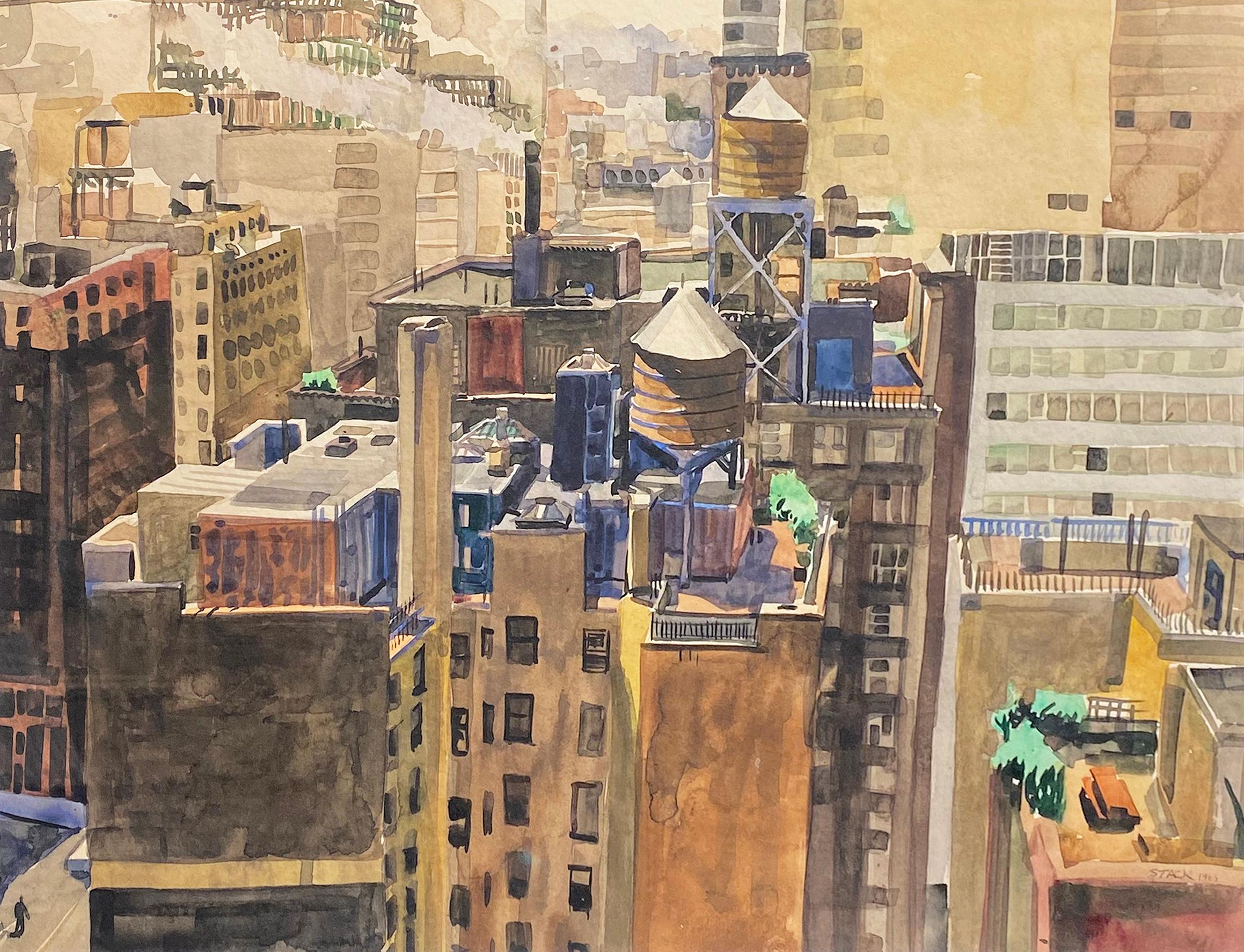 Frank Stack Landscape Art - New York Rooftop