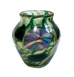 Rare Favrile "Morning Glory" Pattern Vase Paperweight