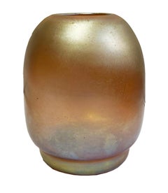 Antique Gold Iridescence Vase