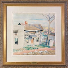 Village Scene, Crickets in November, New Albany, Ohio