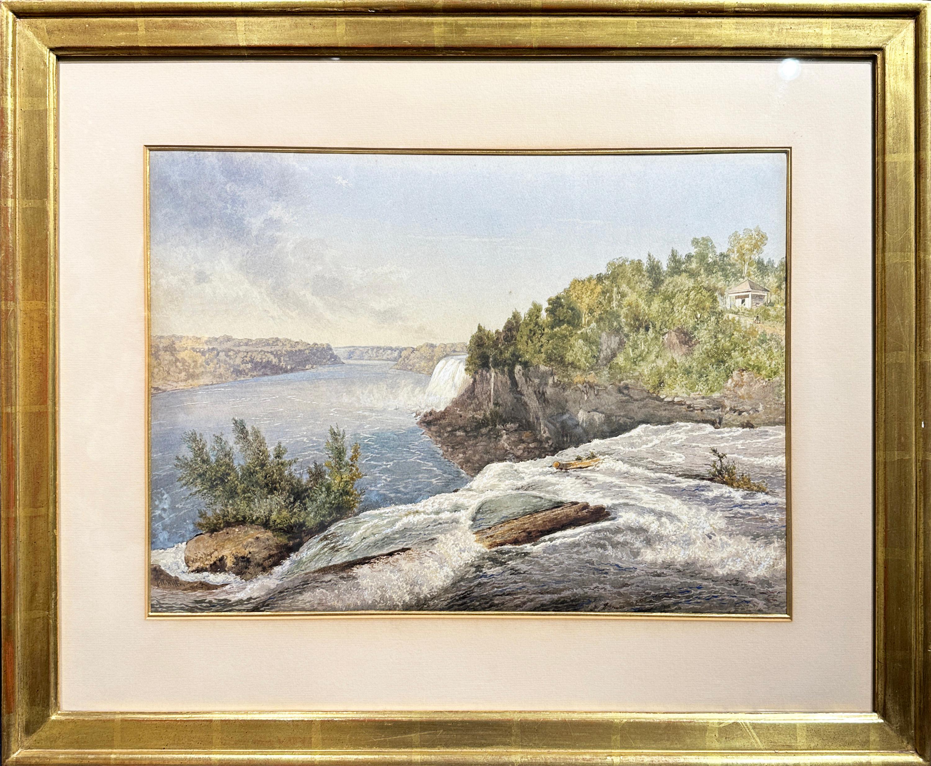 Hudson River Waterfall - Art by John William Hill