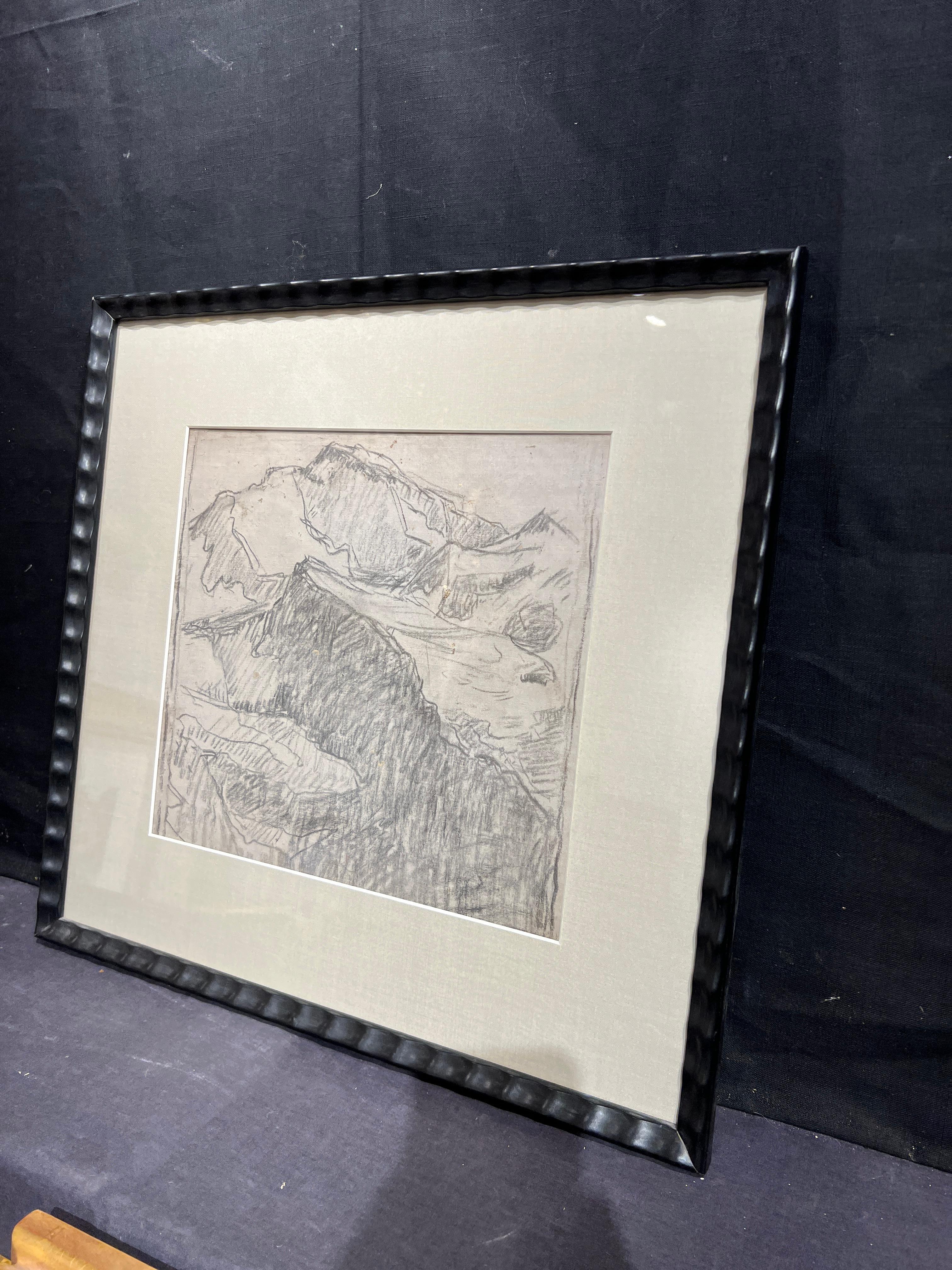 Alpine Mountain
By. Edgar Alwyn Payne (American, 1882-1947)
Unframed: 13 x 13 inches
Framed: 20.5 x 21.5