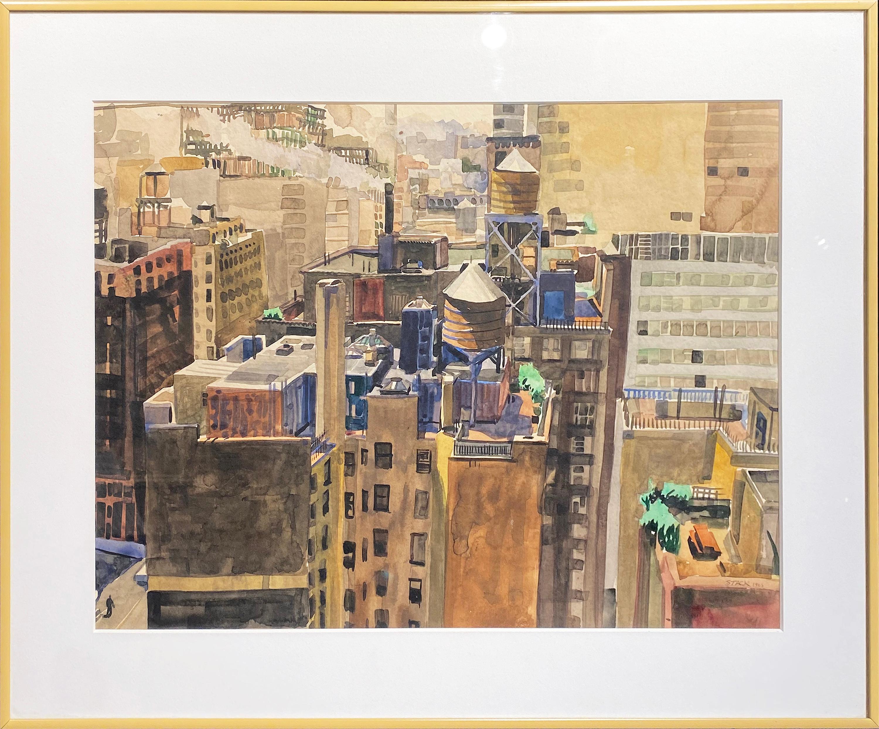 New York Rooftop - Art by Frank Stack
