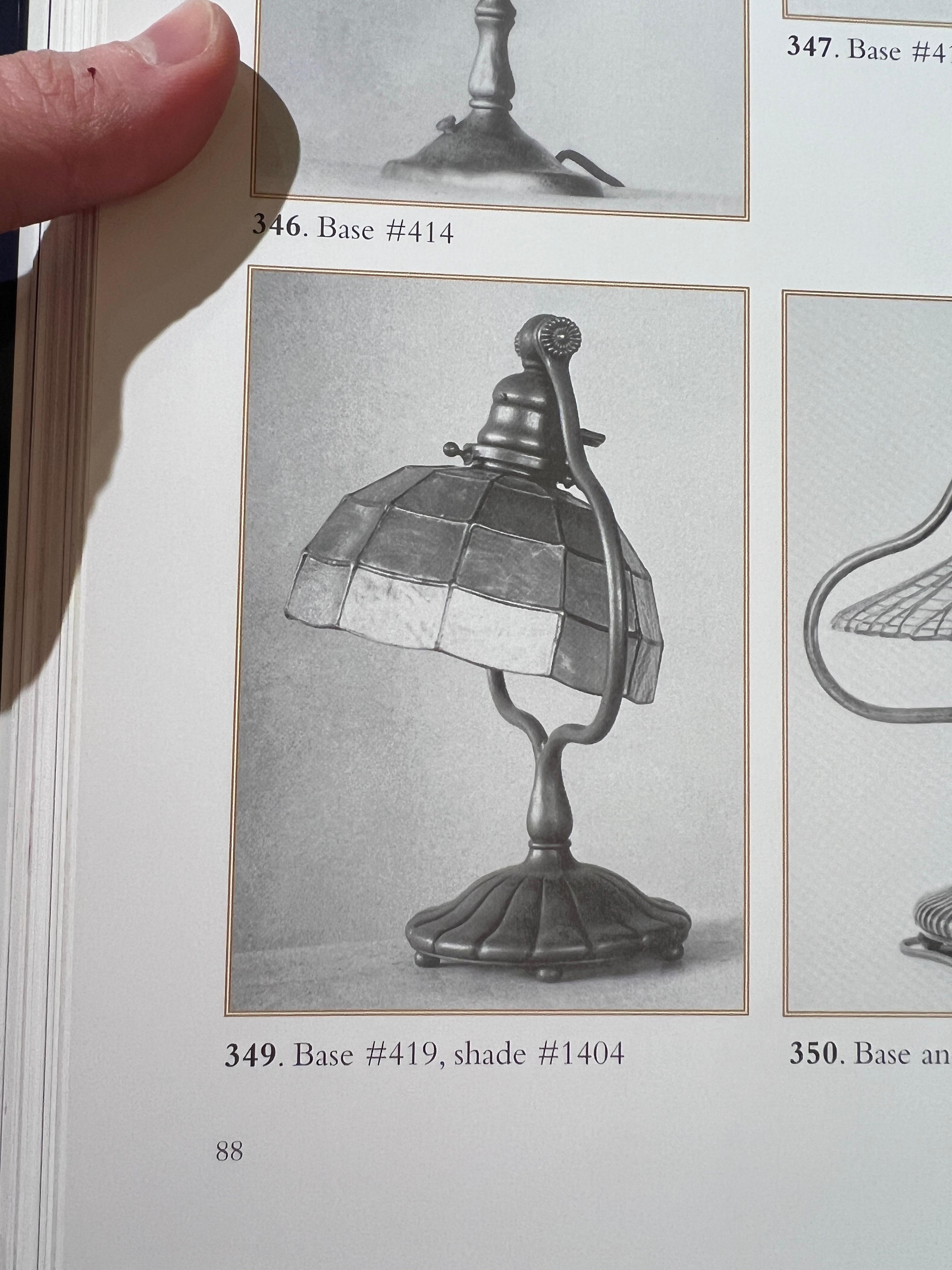 Favrile Damascene Harp Desk Lamp For Sale 13