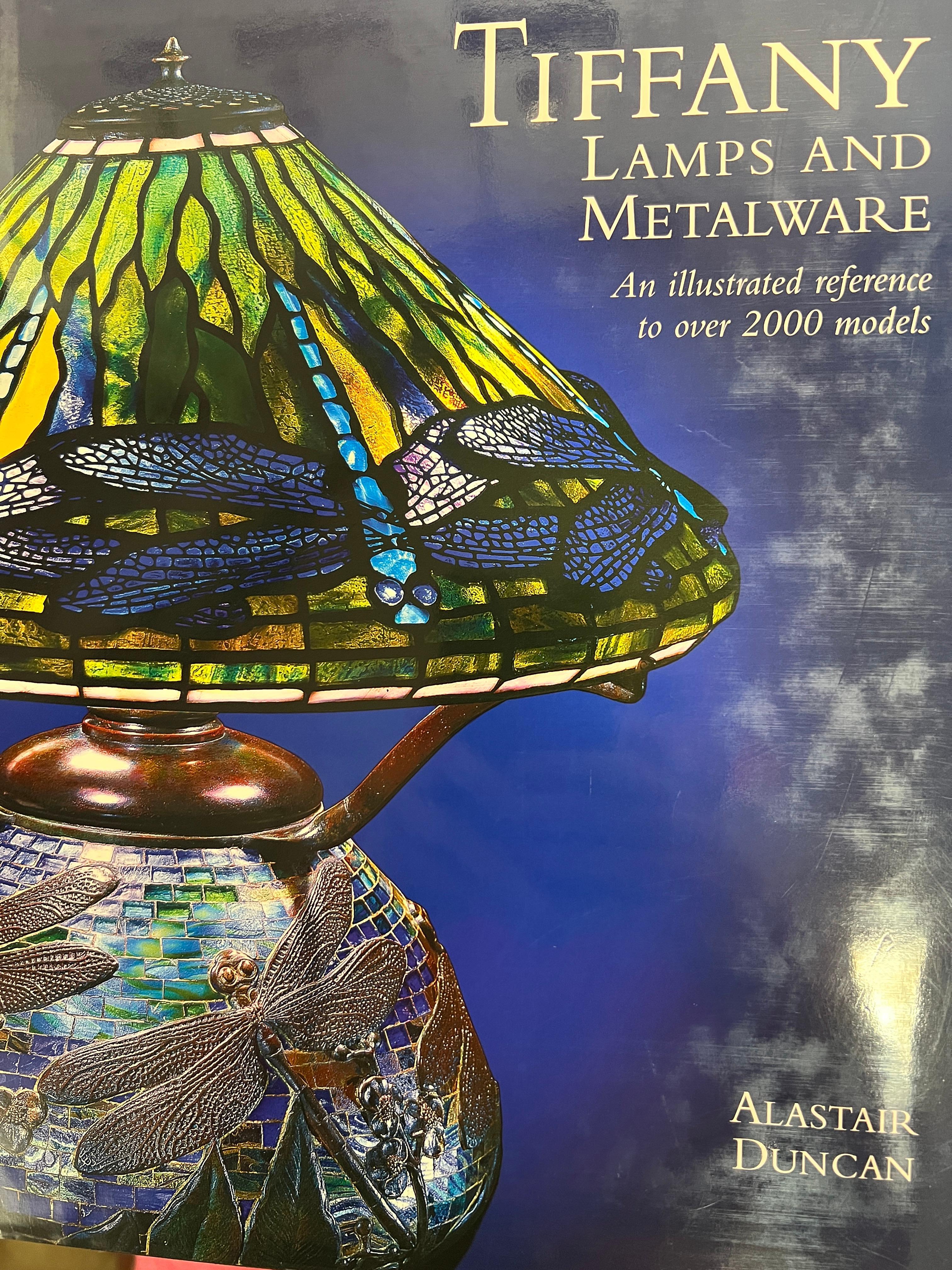 Favrile Damascene Harp Desk Lamp For Sale 12