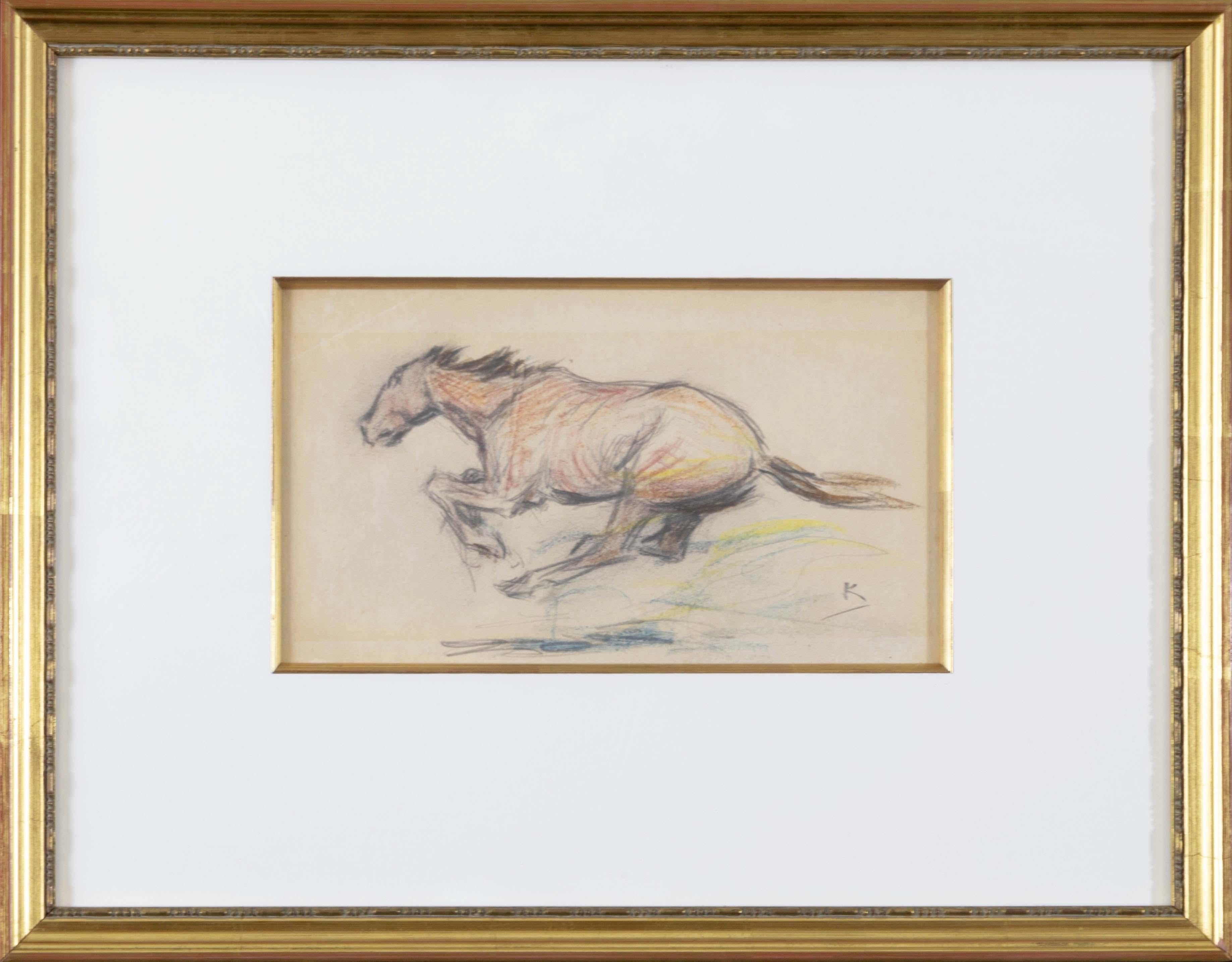 Running Horse Study - Art by William Henry Dethlef Koerner