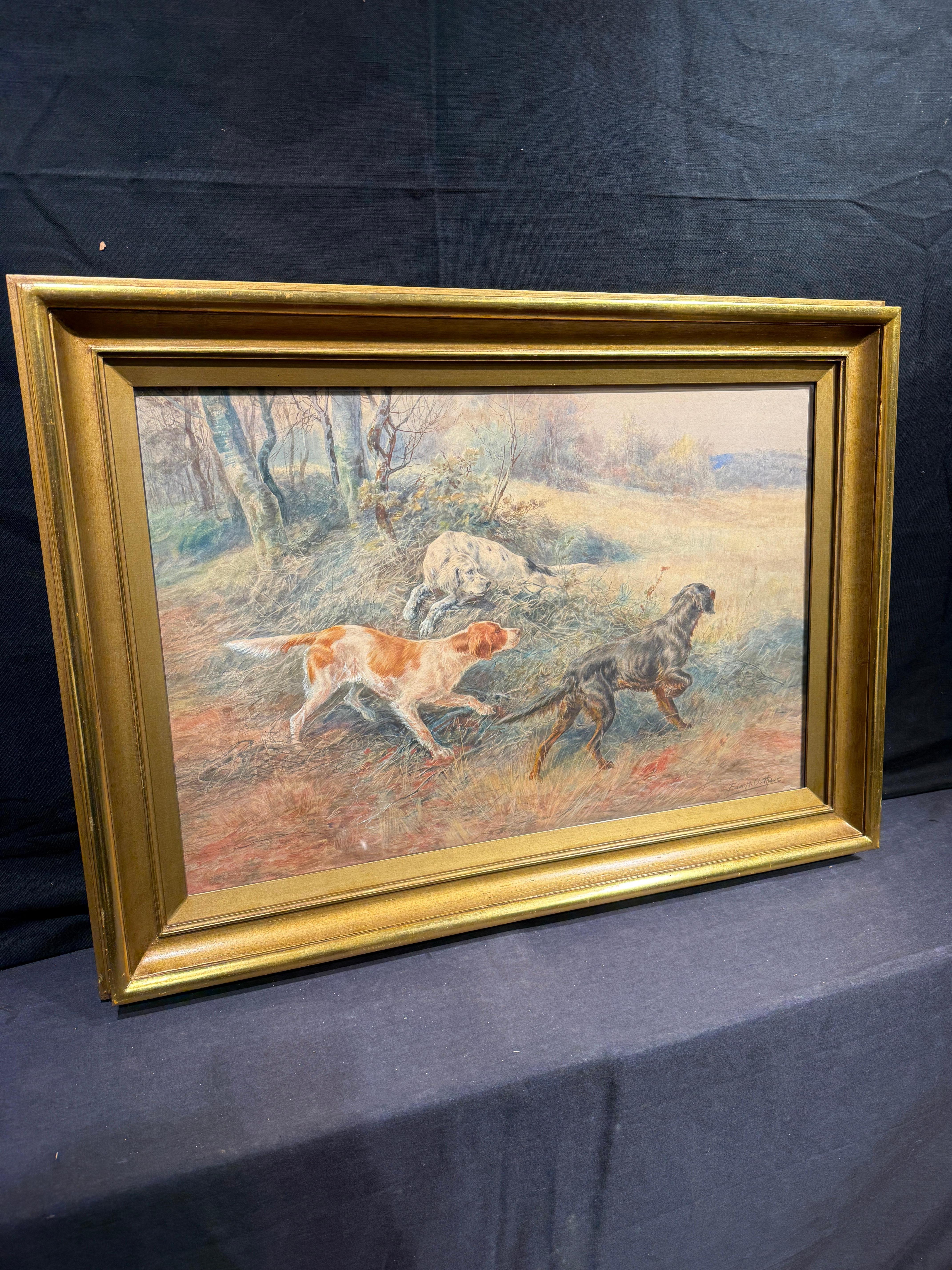 Tres Colocadores en Punto - Art Realista de Edmund Henry Osthaus